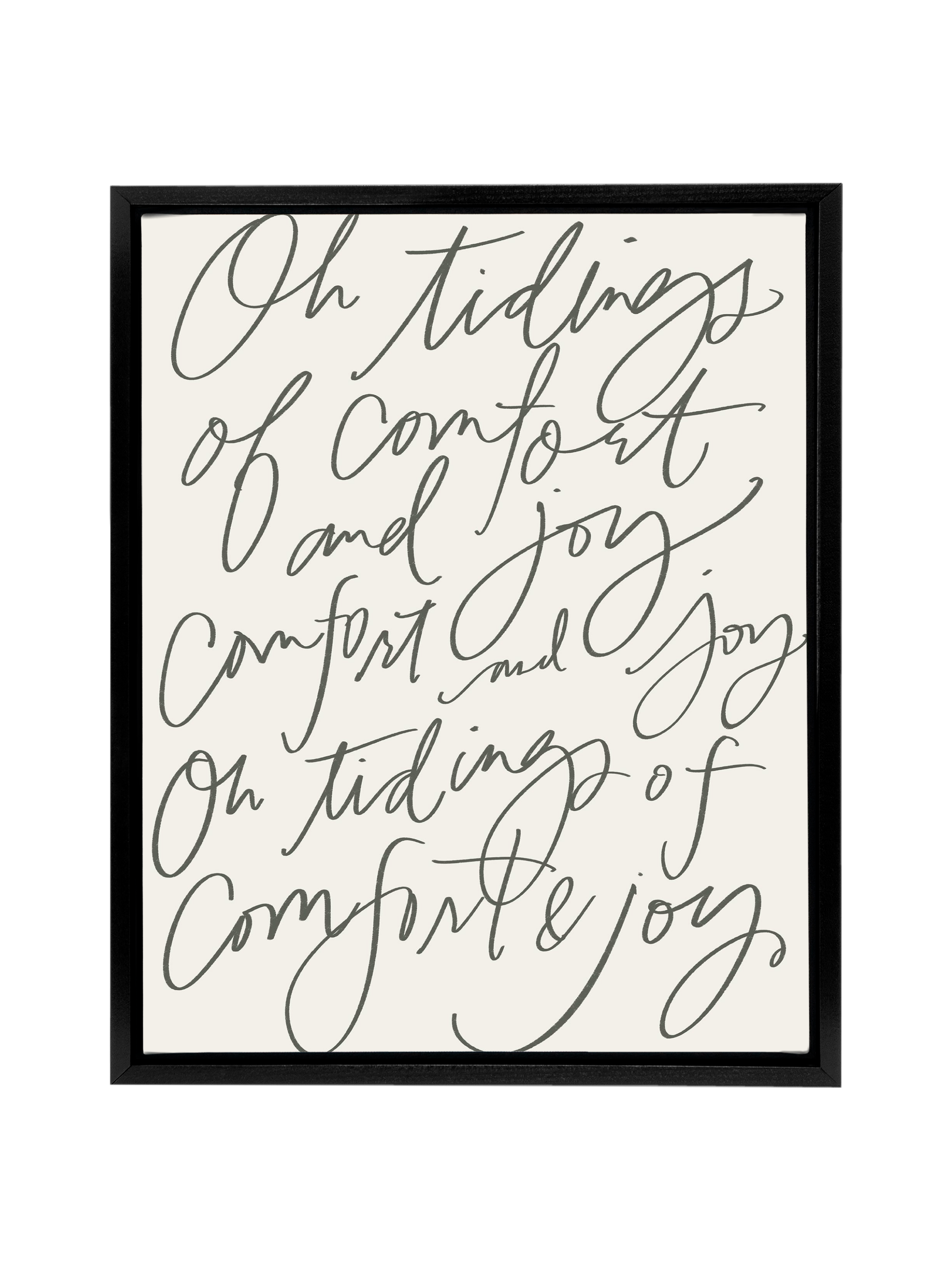 Comfort & Joy | Camp Green | Canvas