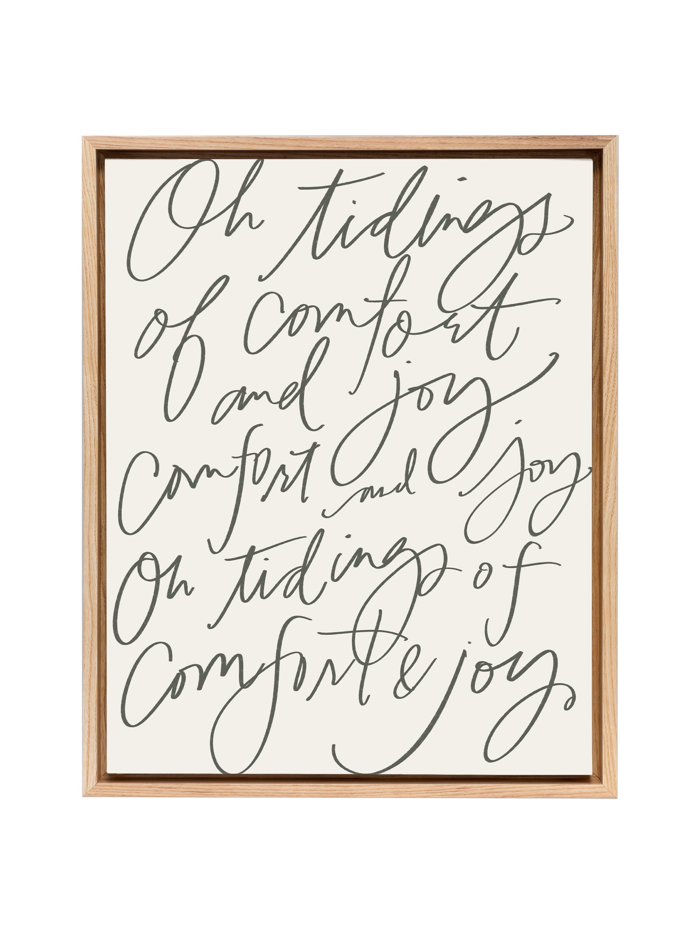 Comfort & Joy | Camp Green | Canvas