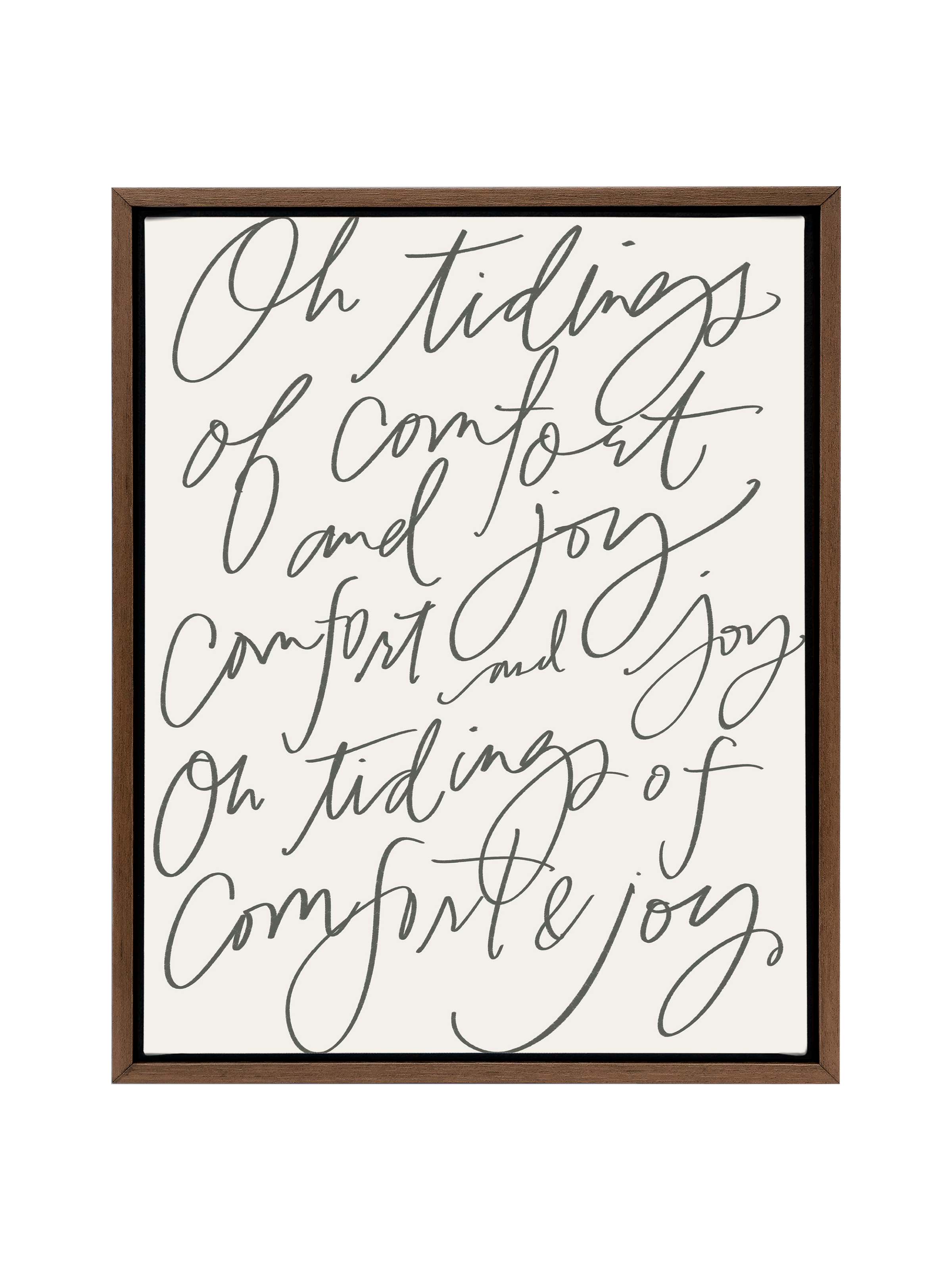 Comfort & Joy | Camp Green | Canvas