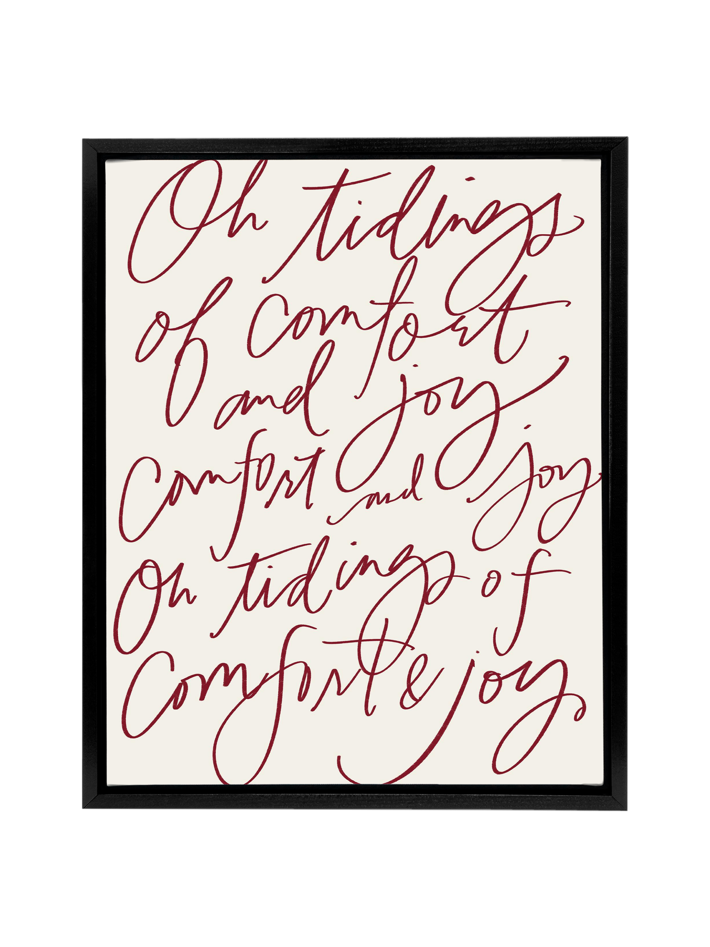 Comfort & Joy | Holiday Red | Canvas
