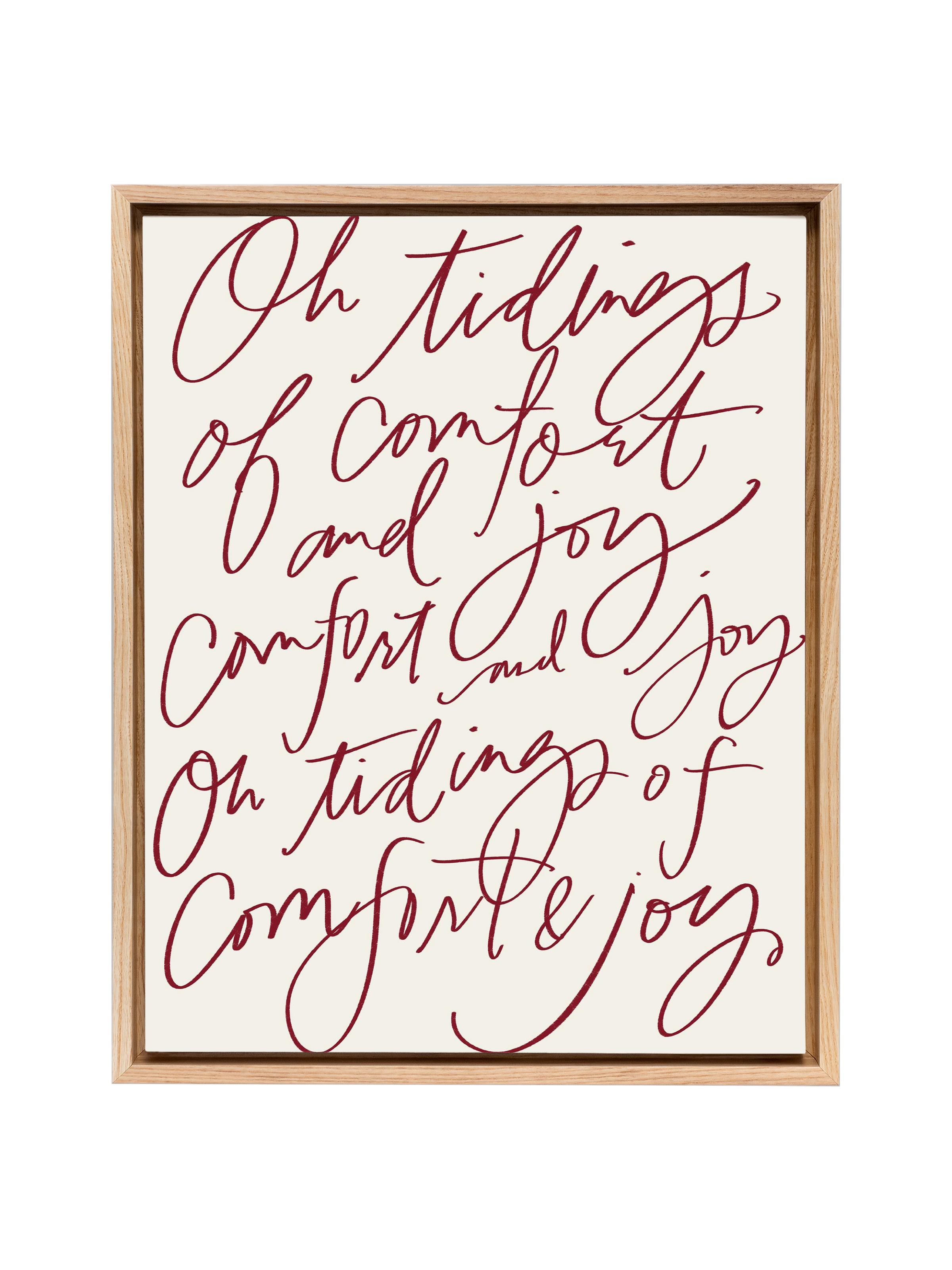 Comfort & Joy | Holiday Red | Canvas