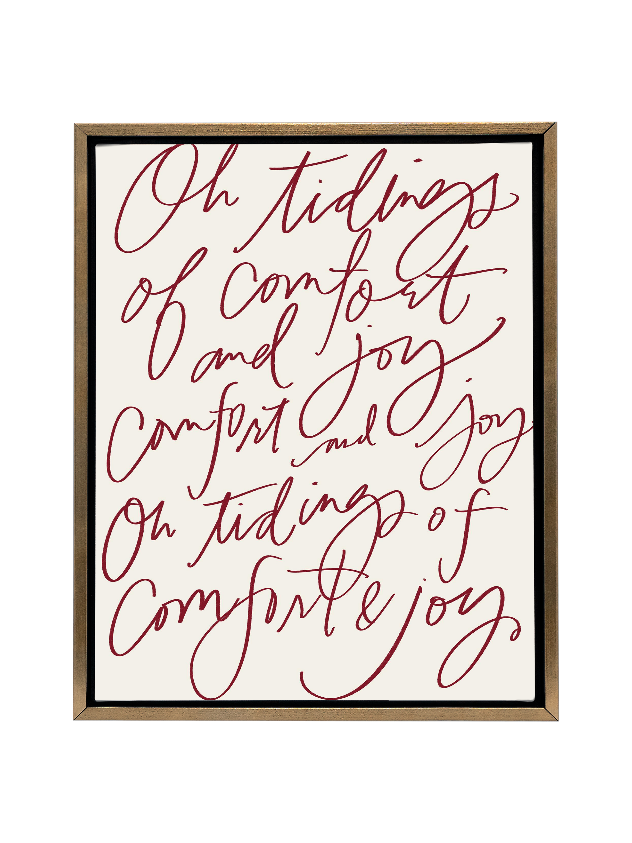 Comfort & Joy | Holiday Red | Canvas