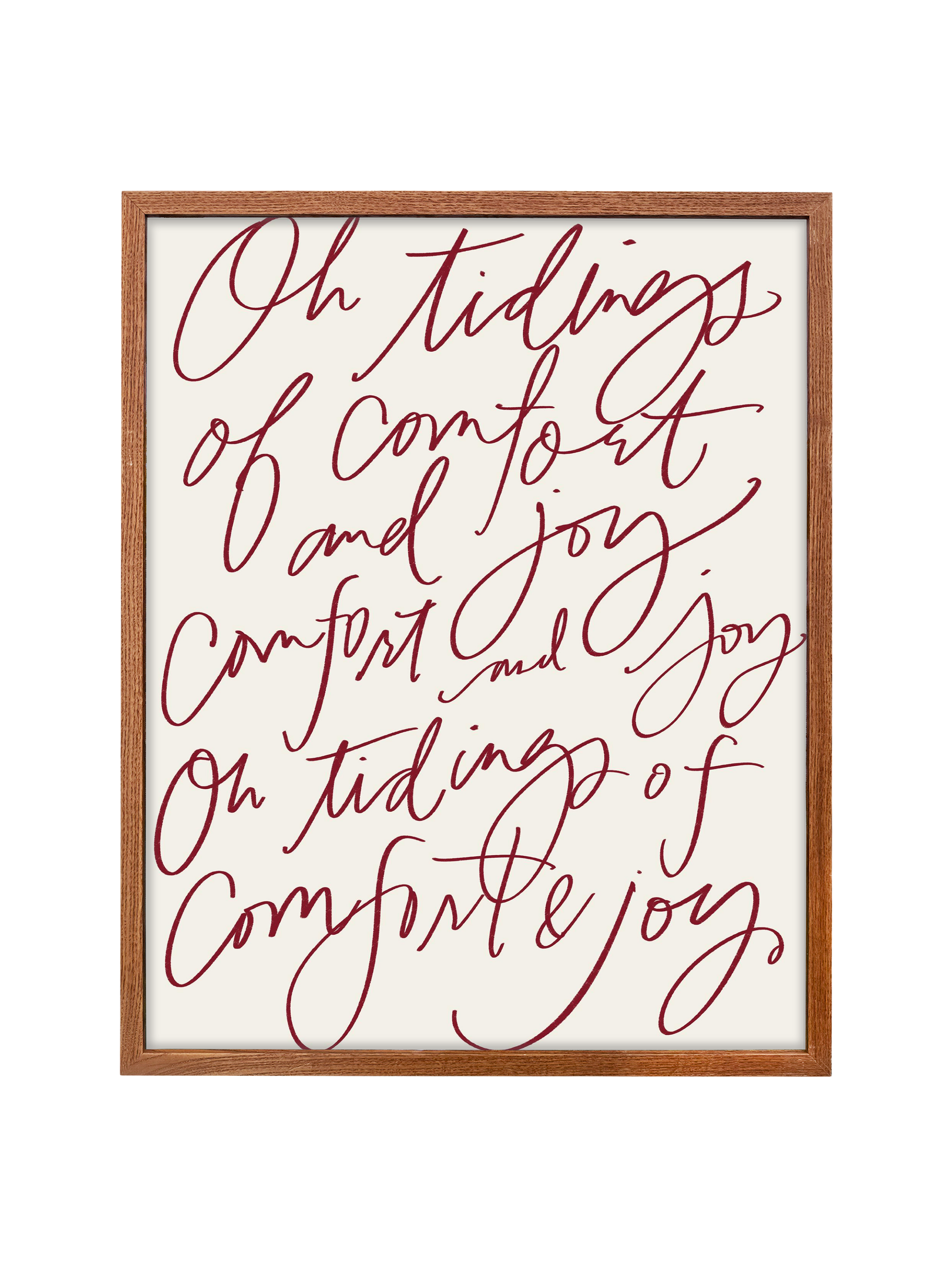 Comfort & Joy | Holiday Red | Canvas