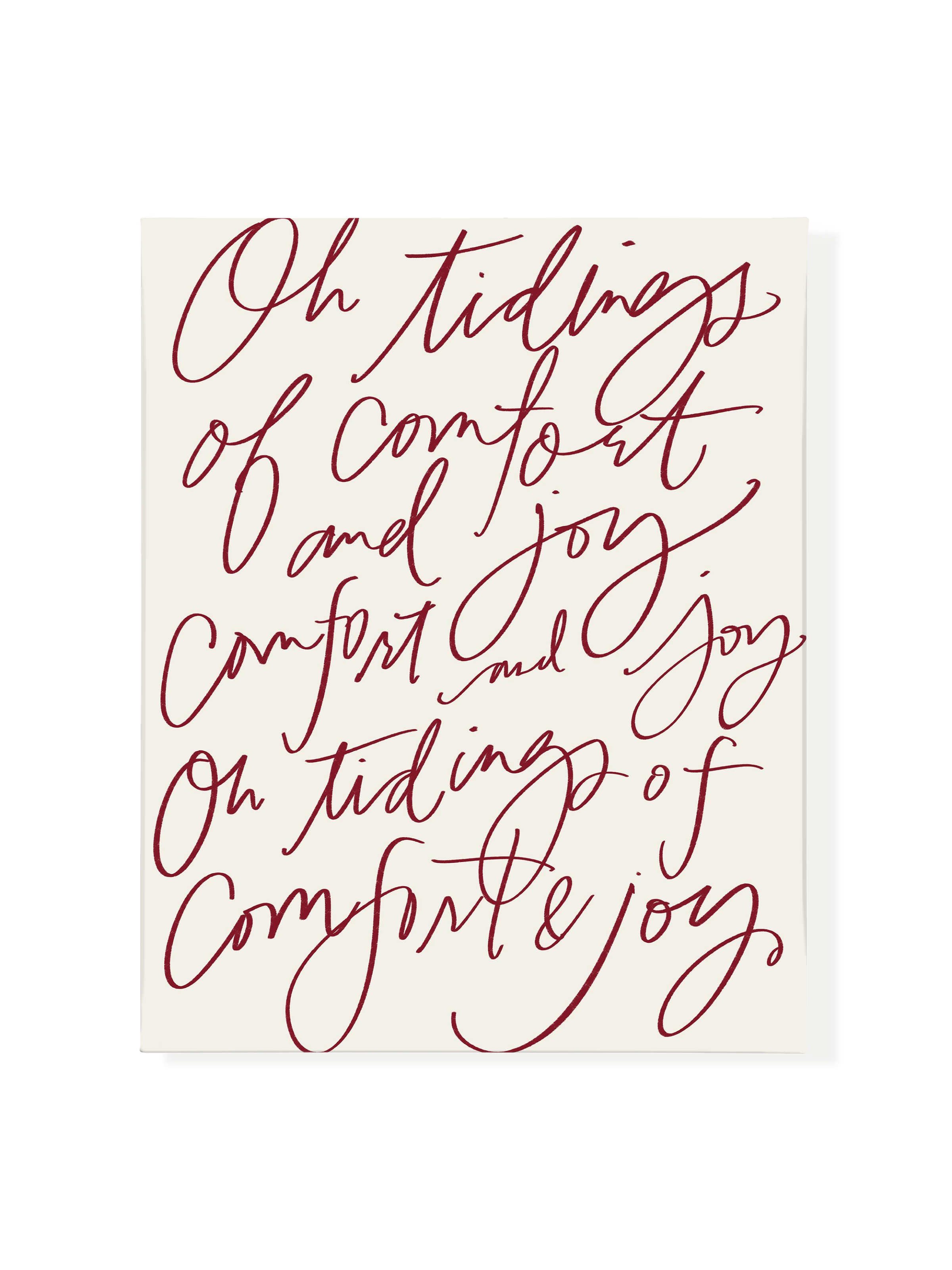 Comfort & Joy | Holiday Red | Canvas