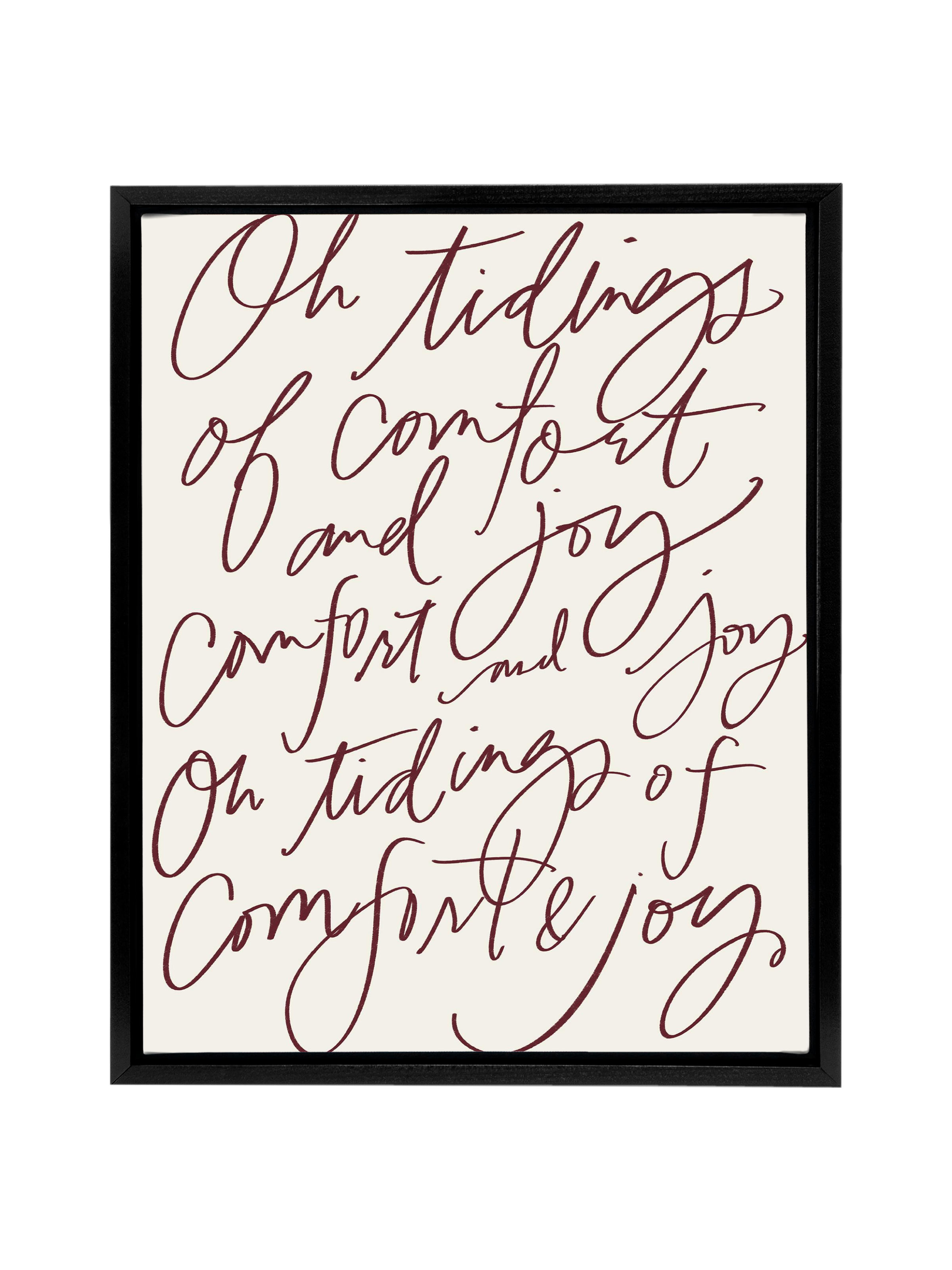 Comfort & Joy | Pomegranate | Canvas