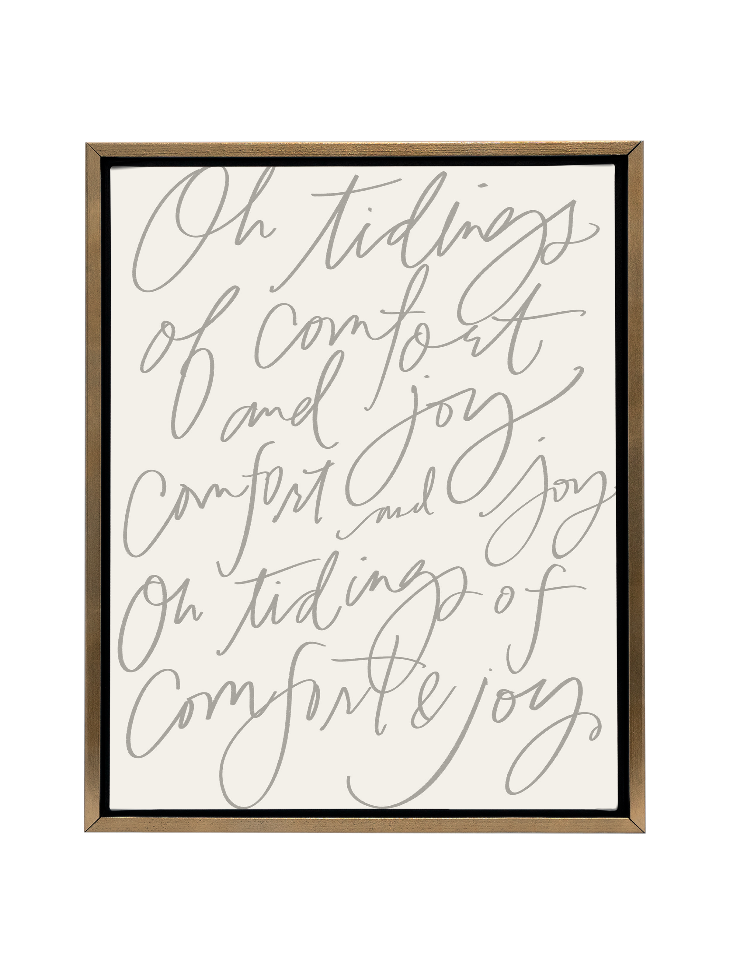 Comfort & Joy | Warm Grey | Canvas