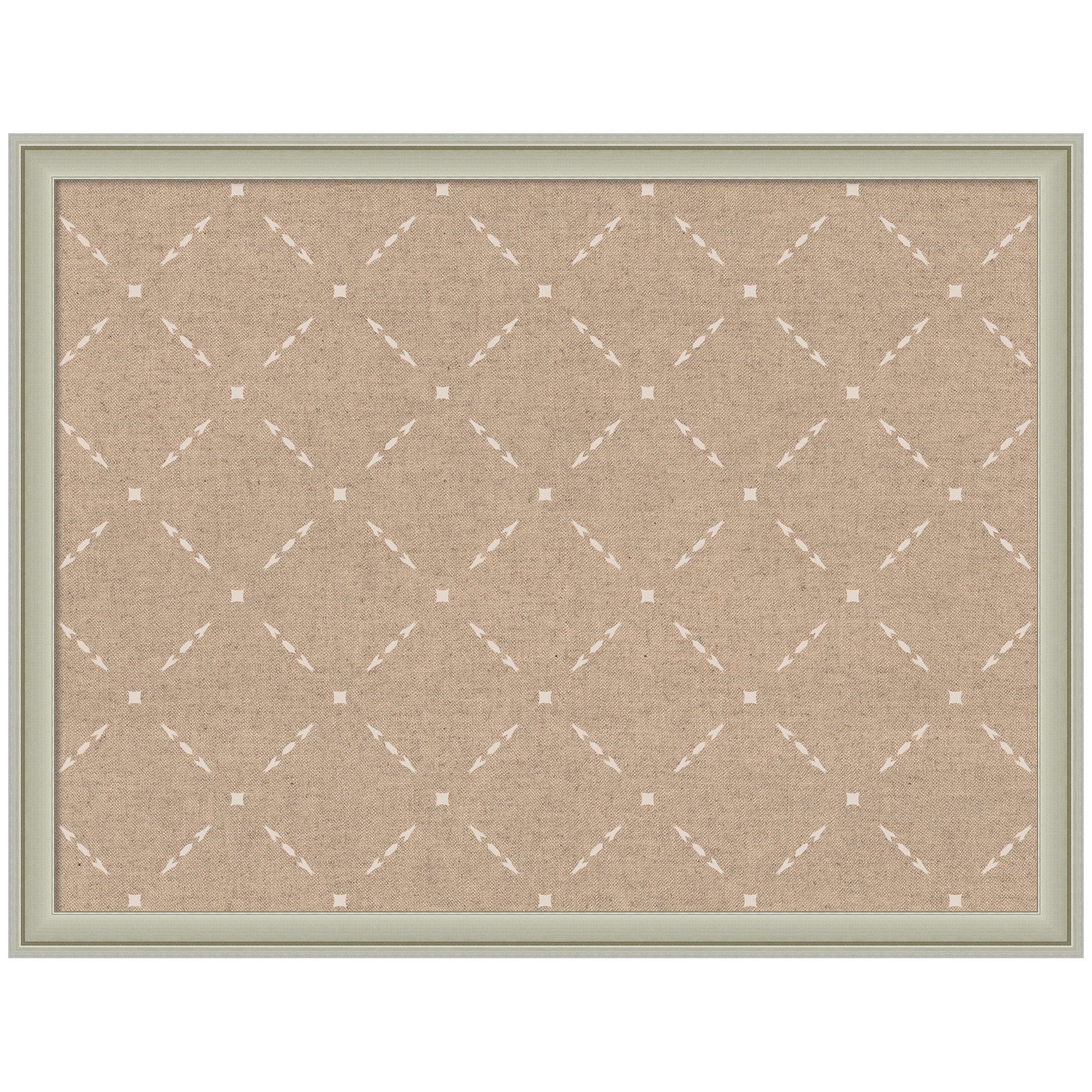 Pinboard Beige Lattice Pattern