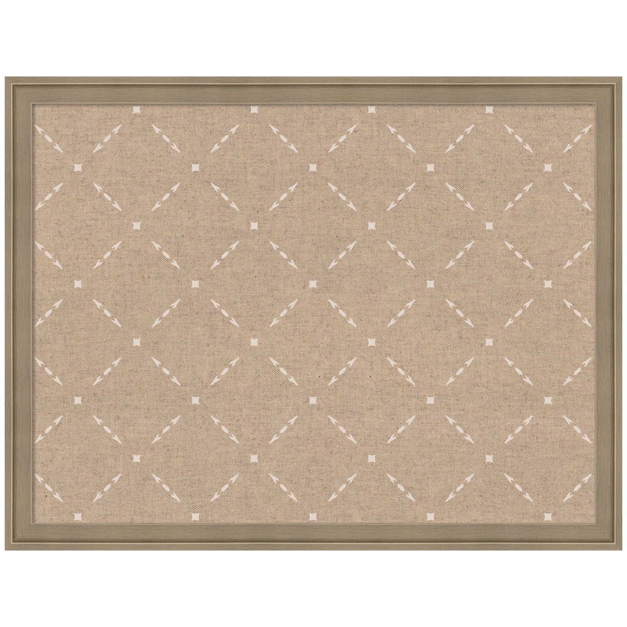 Pinboard Beige Lattice Pattern