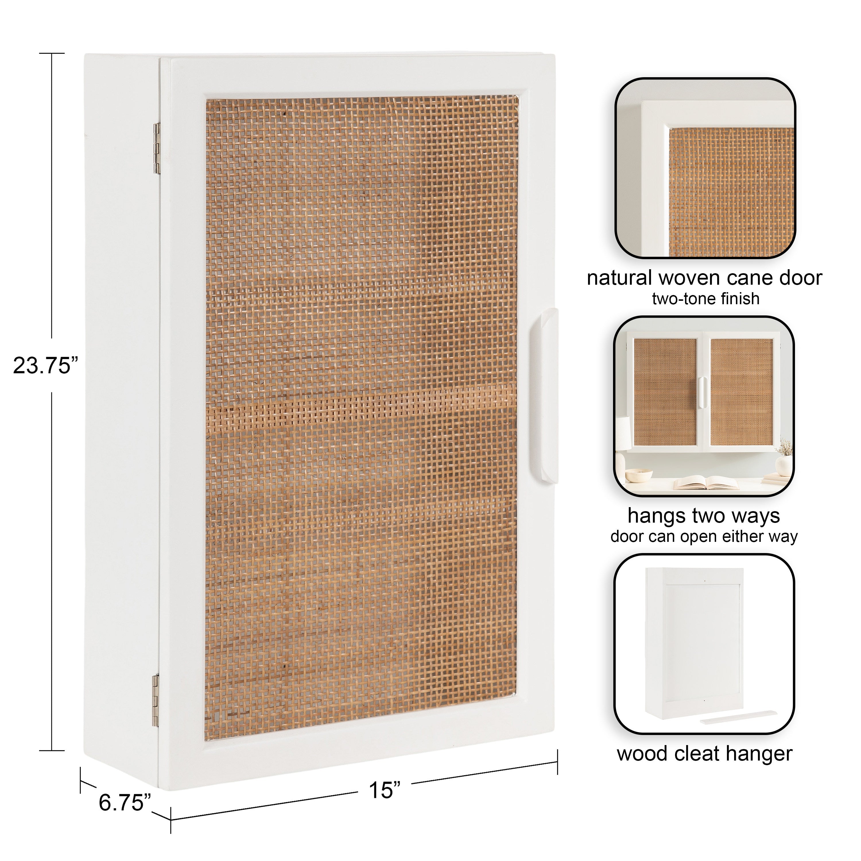 Ori Rattan Wall Cabinet