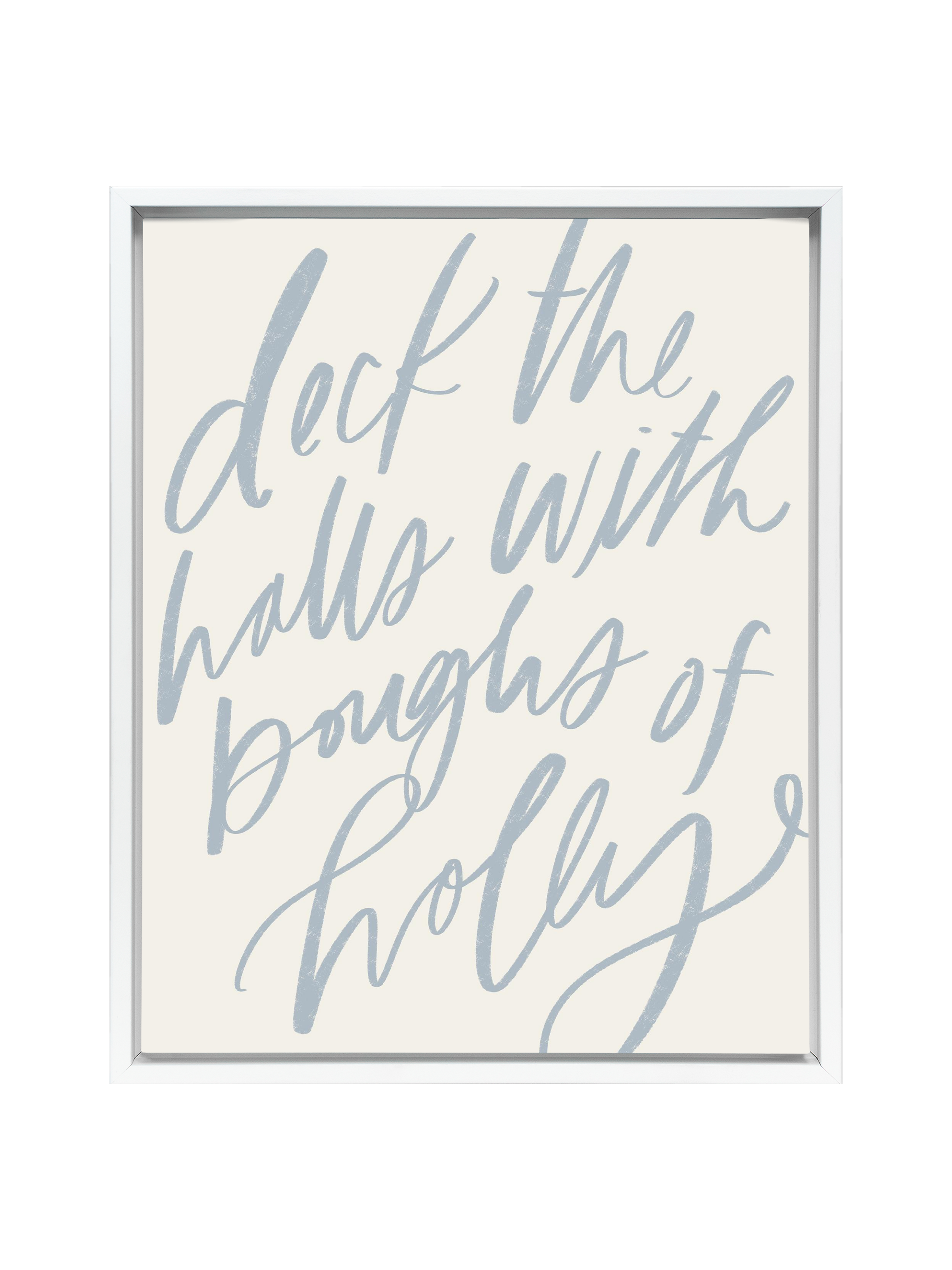 Deck the Halls | Dusty Blue | Canvas