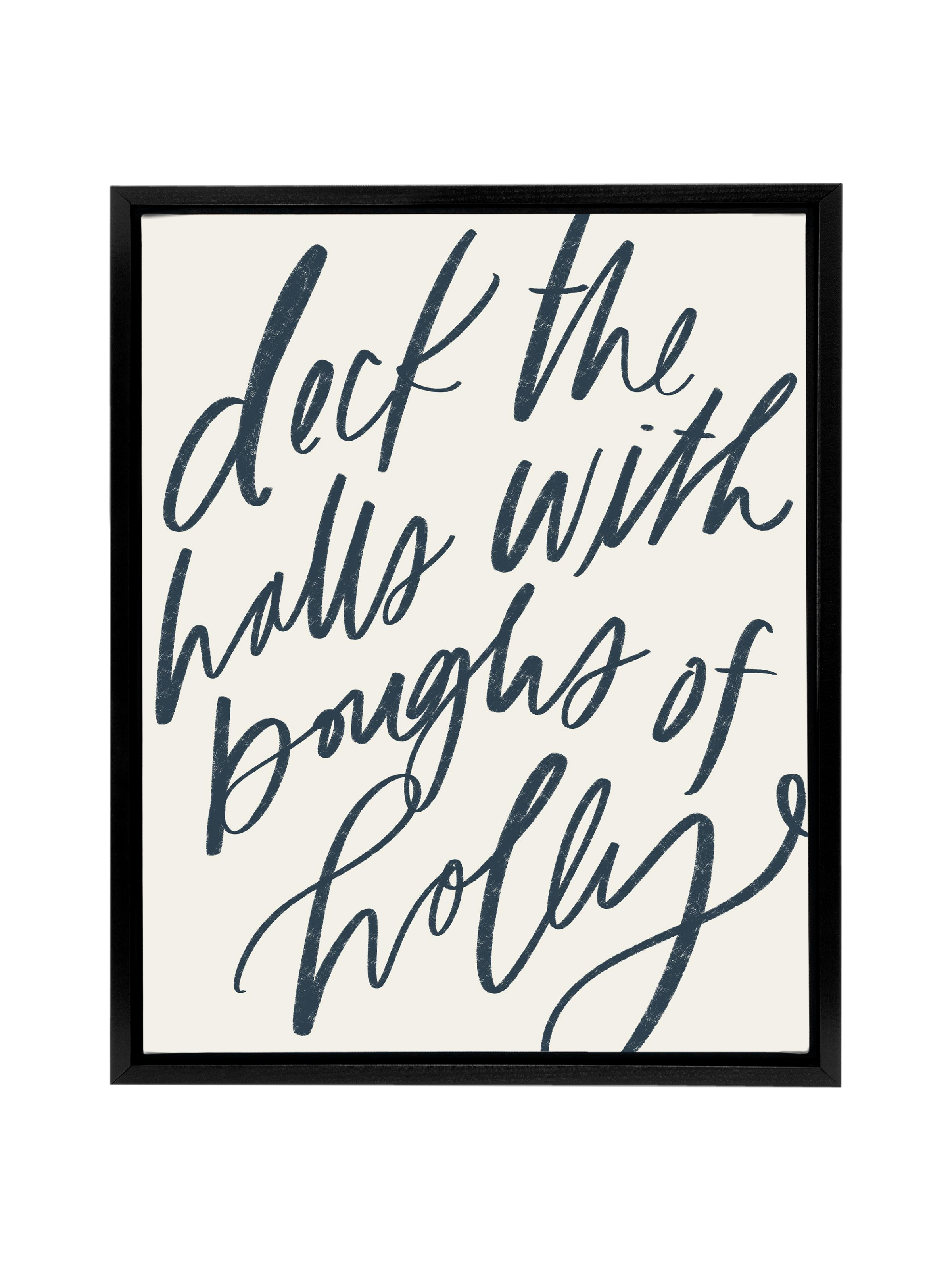 Deck the Halls | Interior Navy | Canvas