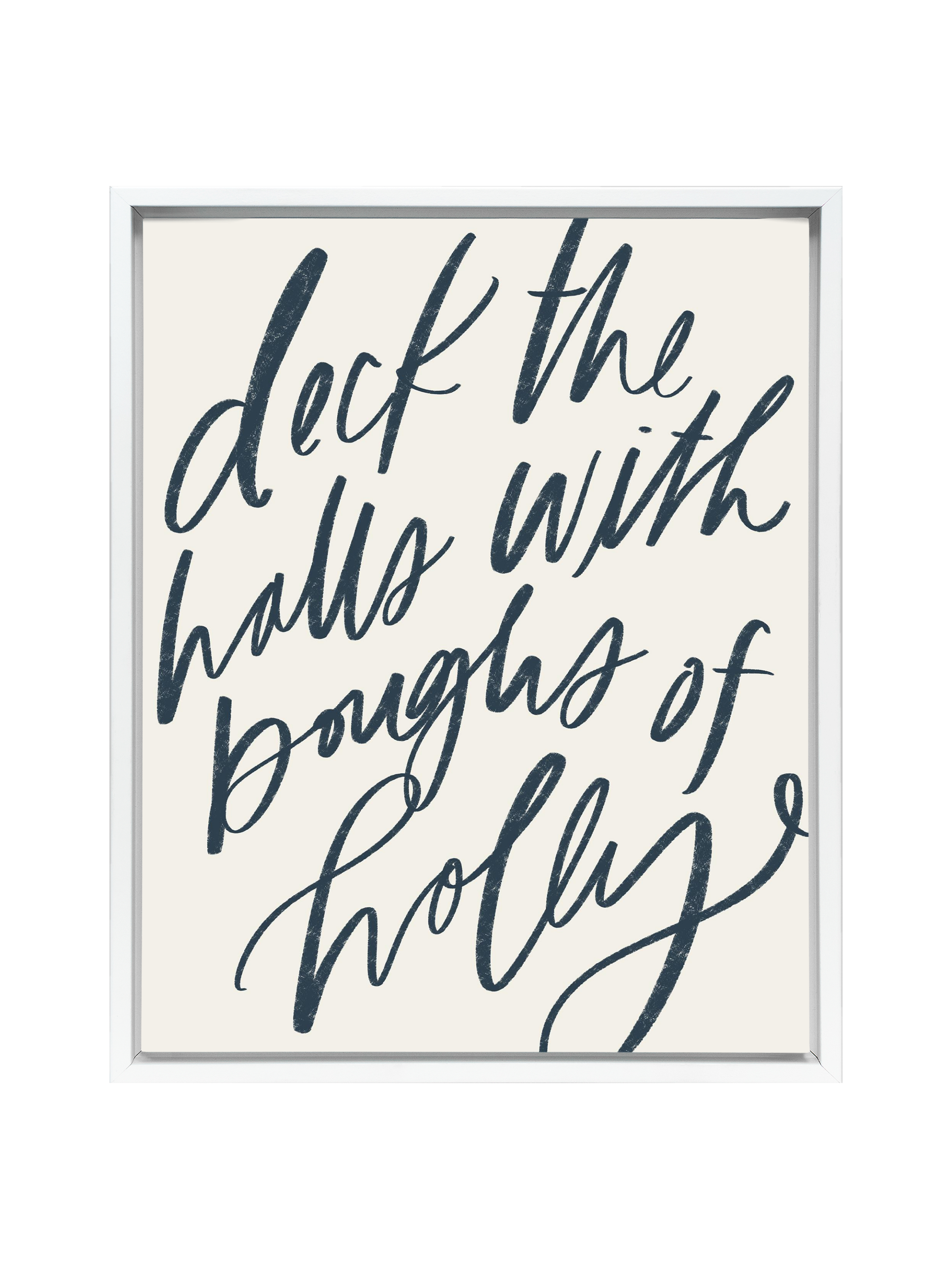 Deck the Halls | Interior Navy | Canvas