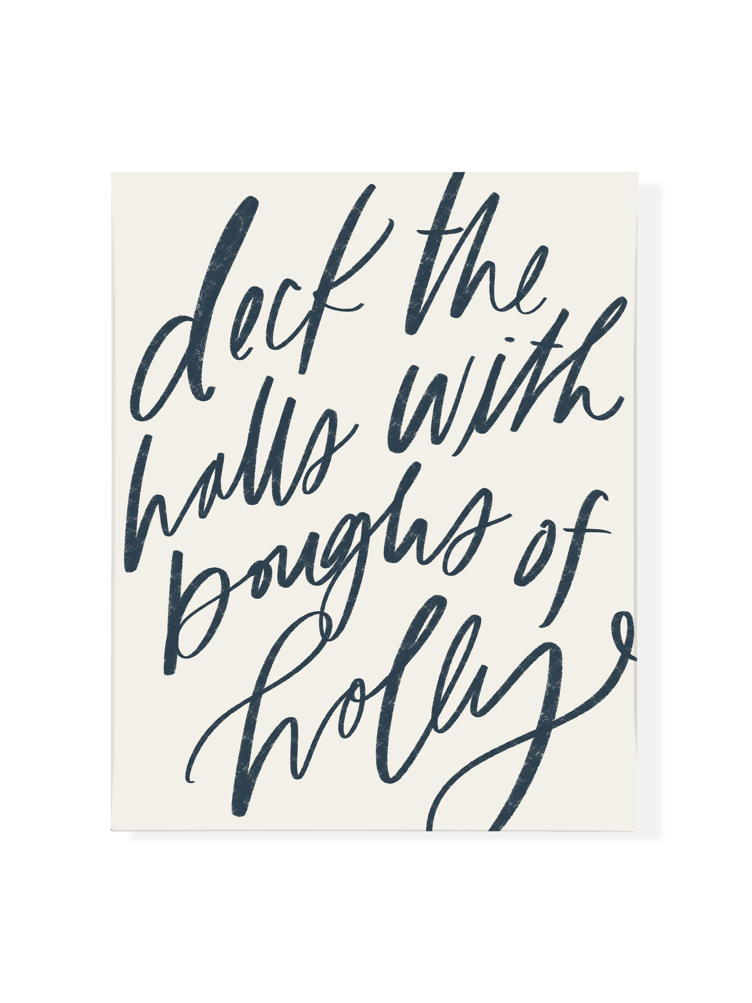 Deck the Halls | Interior Navy | Canvas