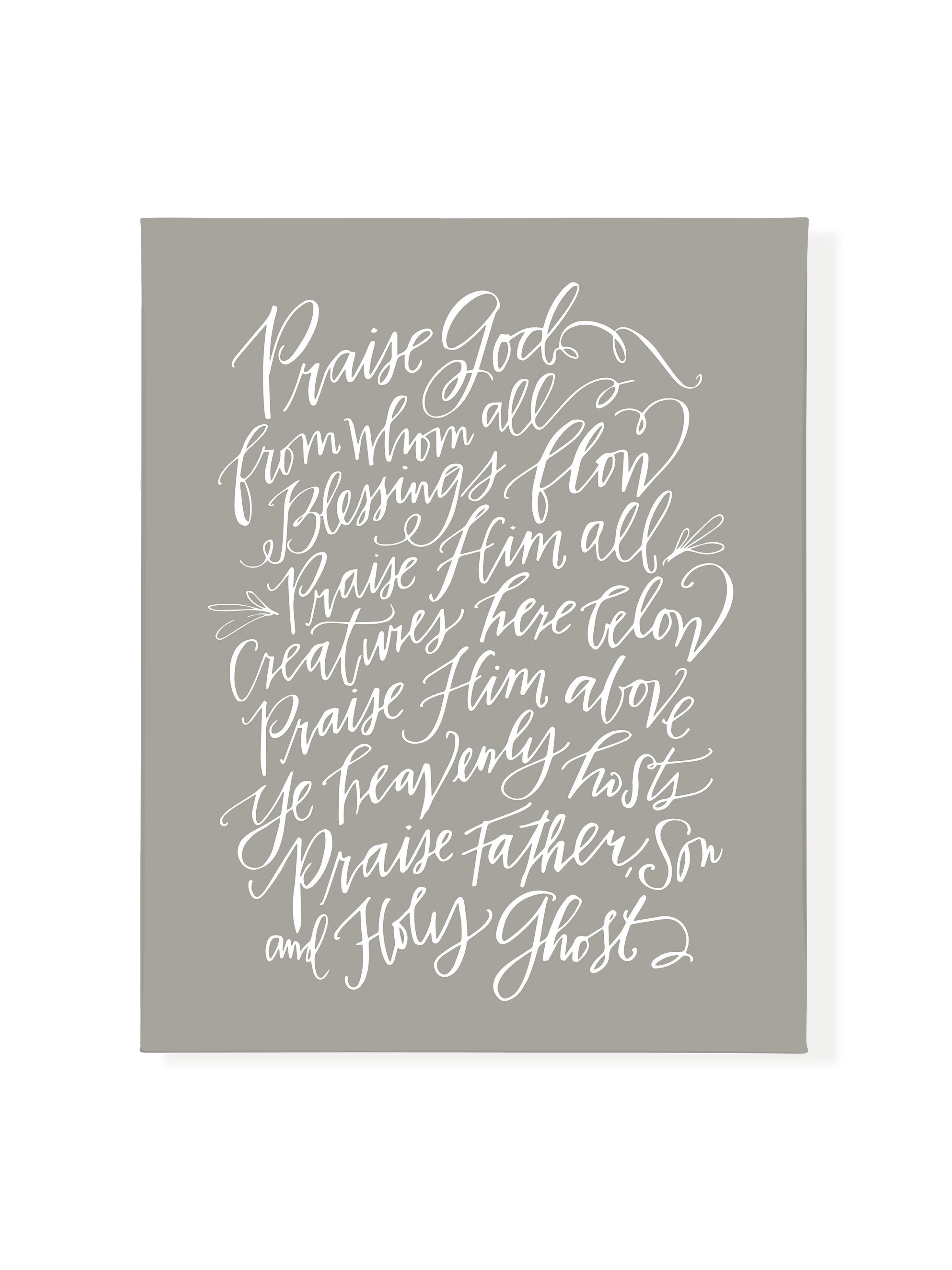 Doxology | Warm Grey | Canvas