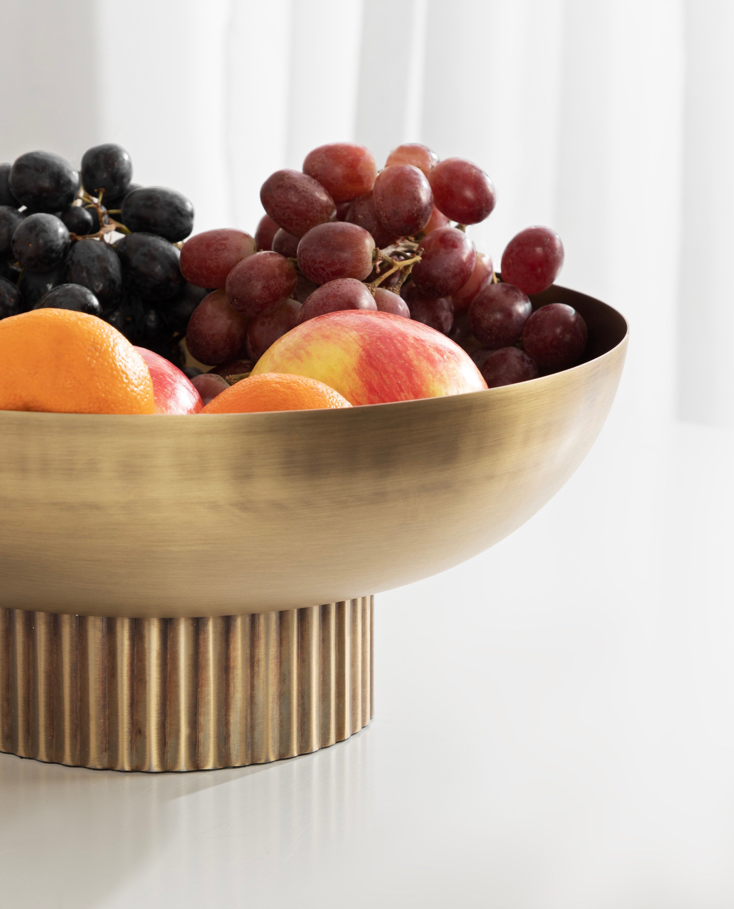 Rooks Ribbed Metal Bowl