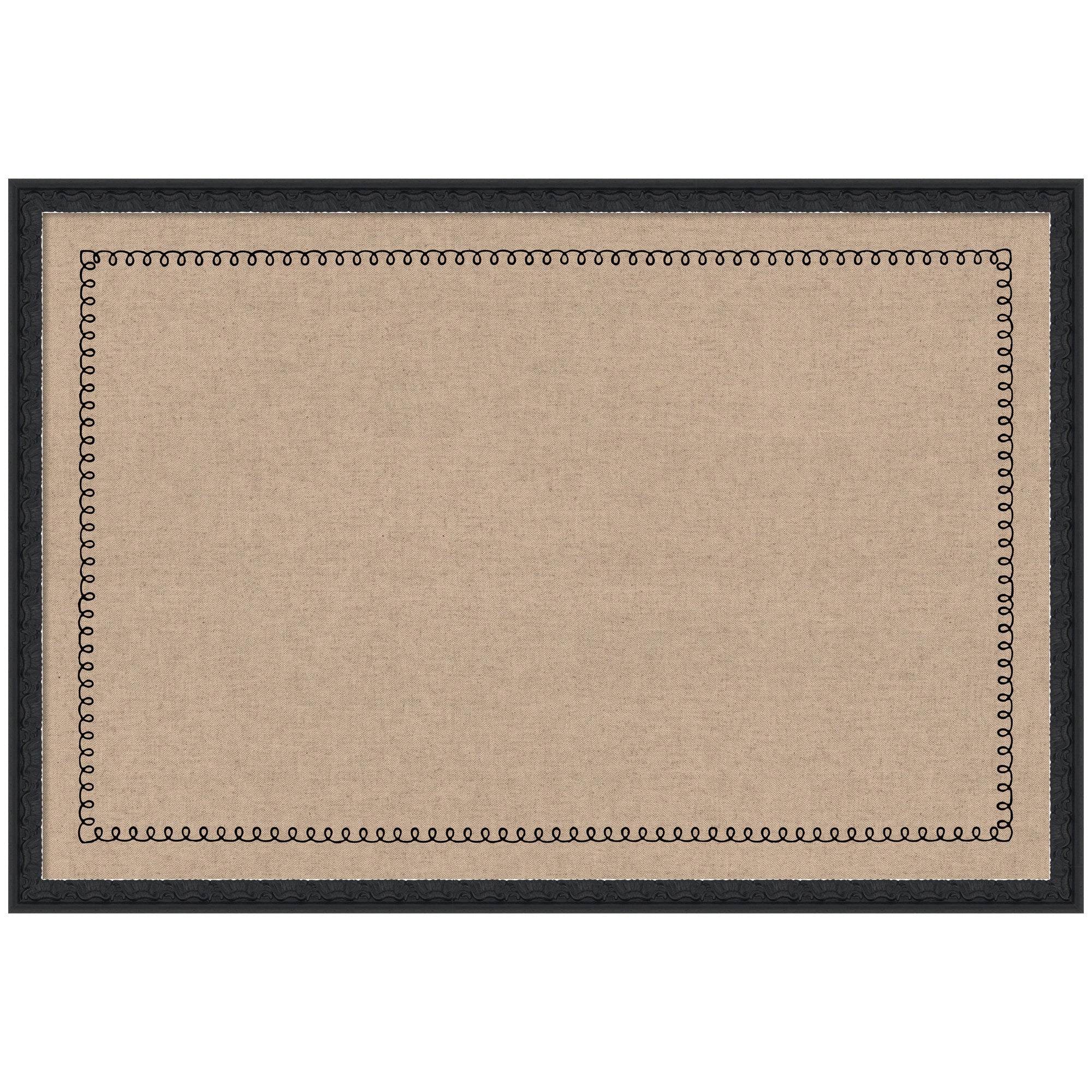 Pinboard Black Scallop Print