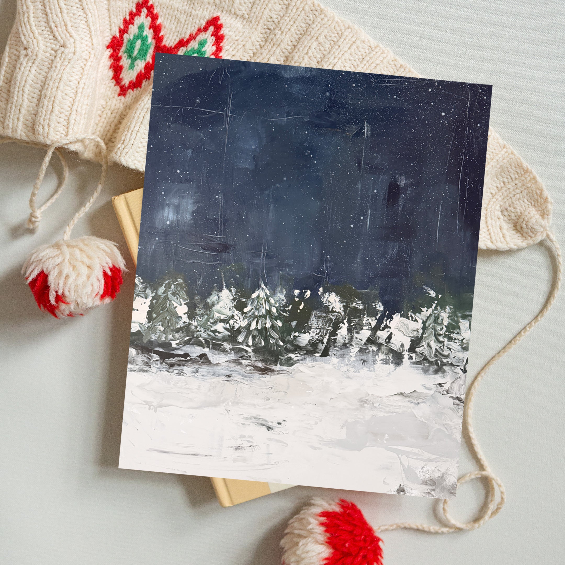 The Earth Stood Still (Snow) Luxe Art Print