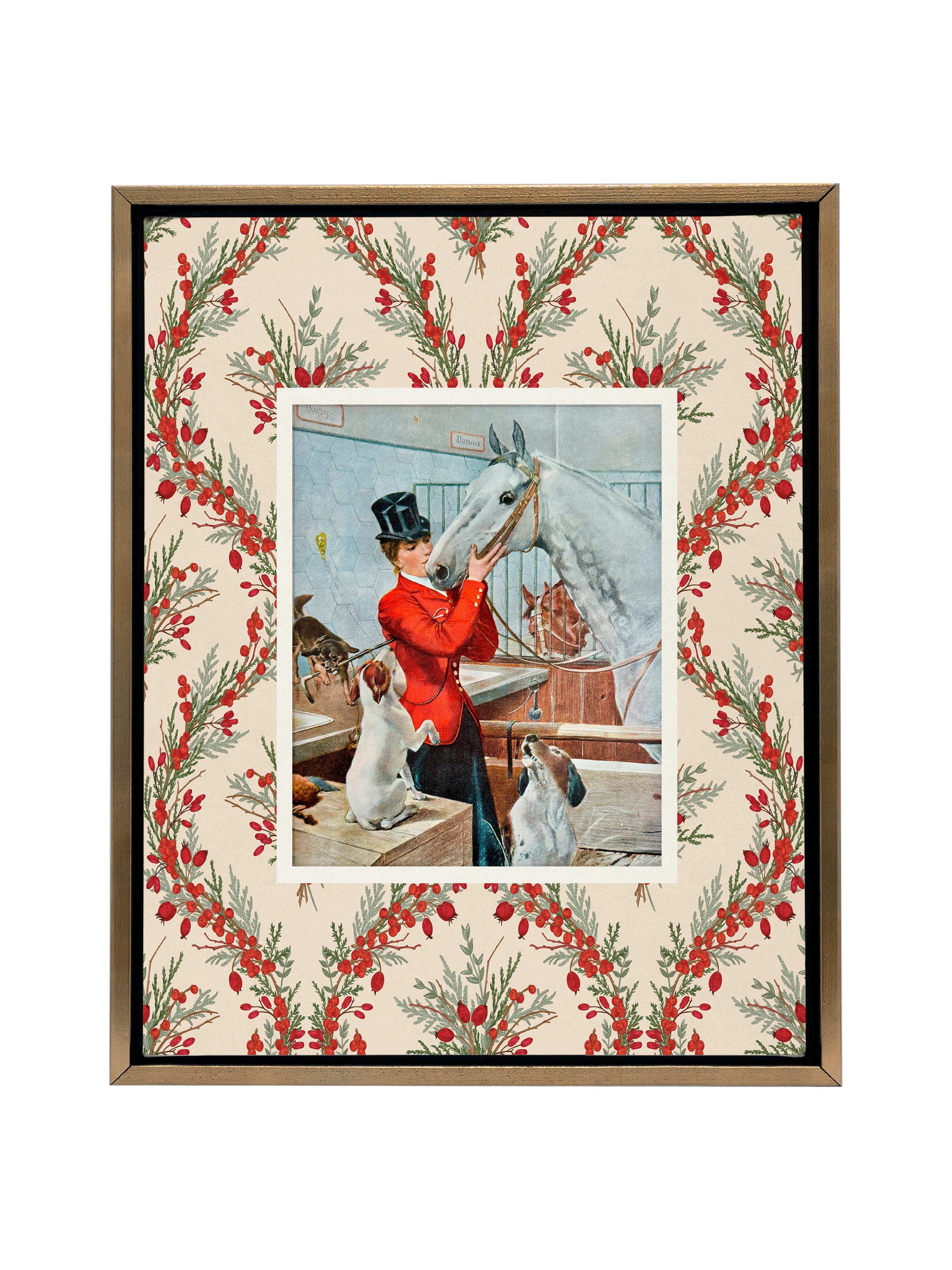 Equestrian and Her Darlings  | Canvas