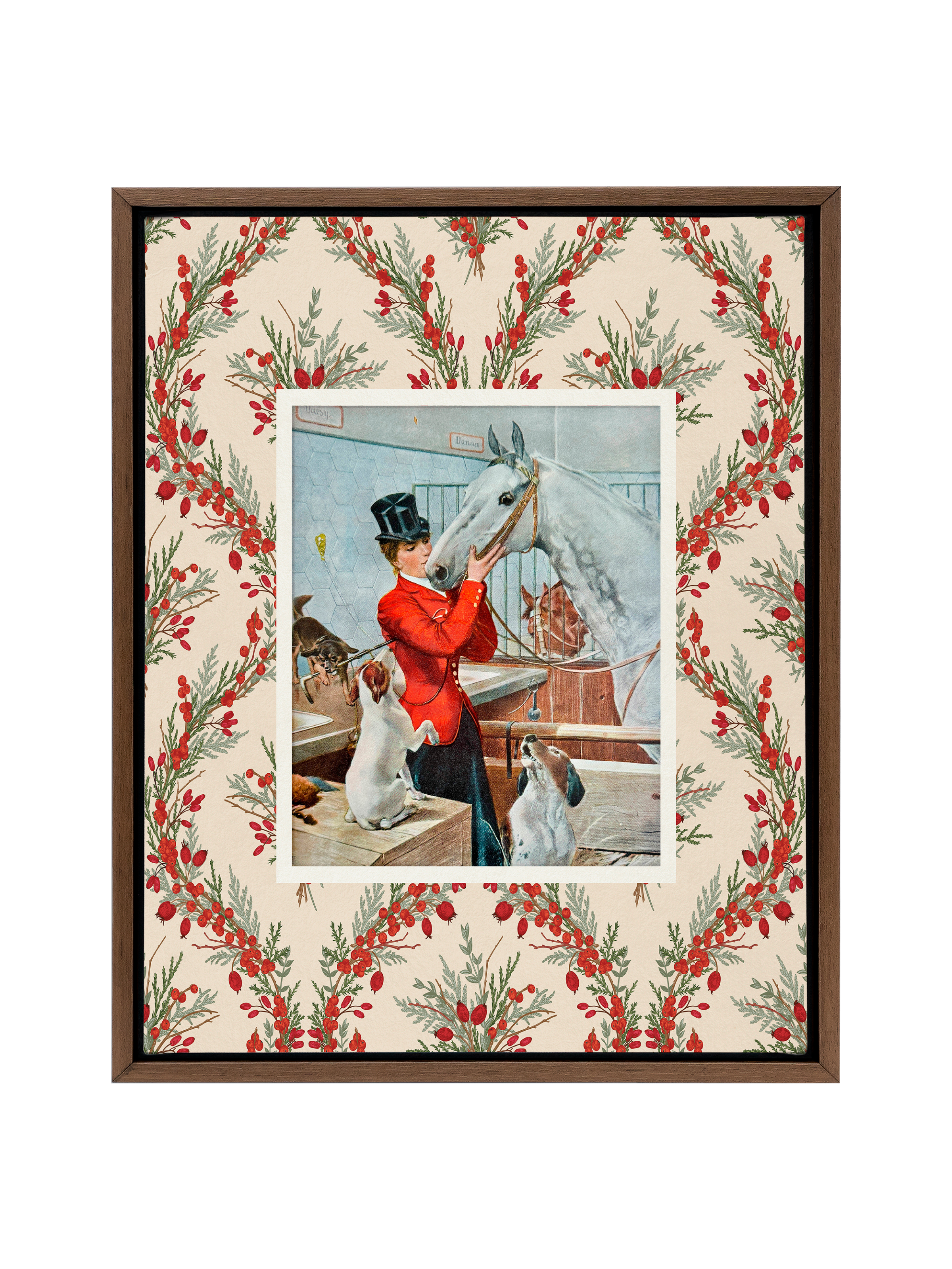 Equestrian and Her Darlings  | Canvas