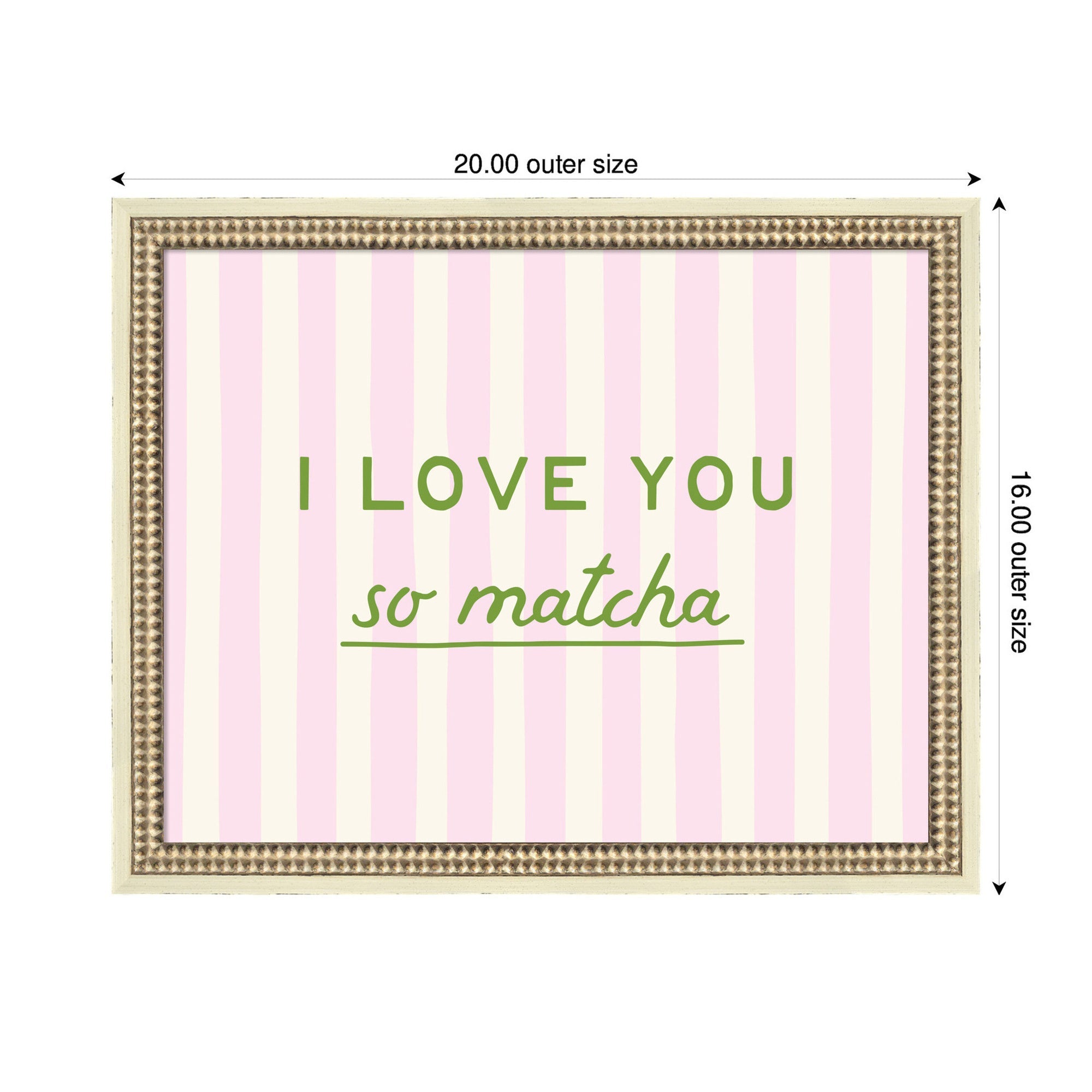 I Love You So Matcha Framed Wall Art