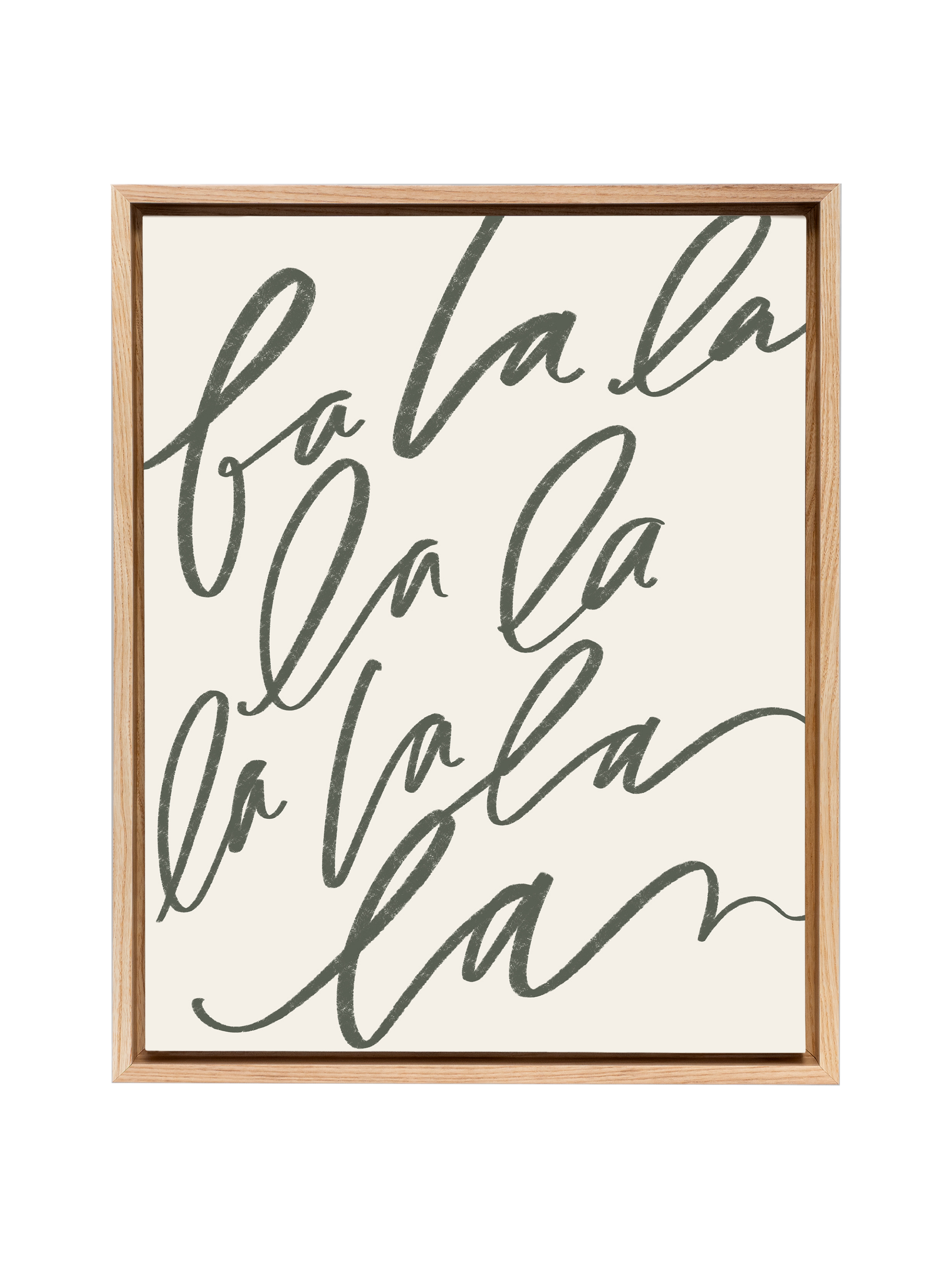Fa La La | Camp Green | Canvas
