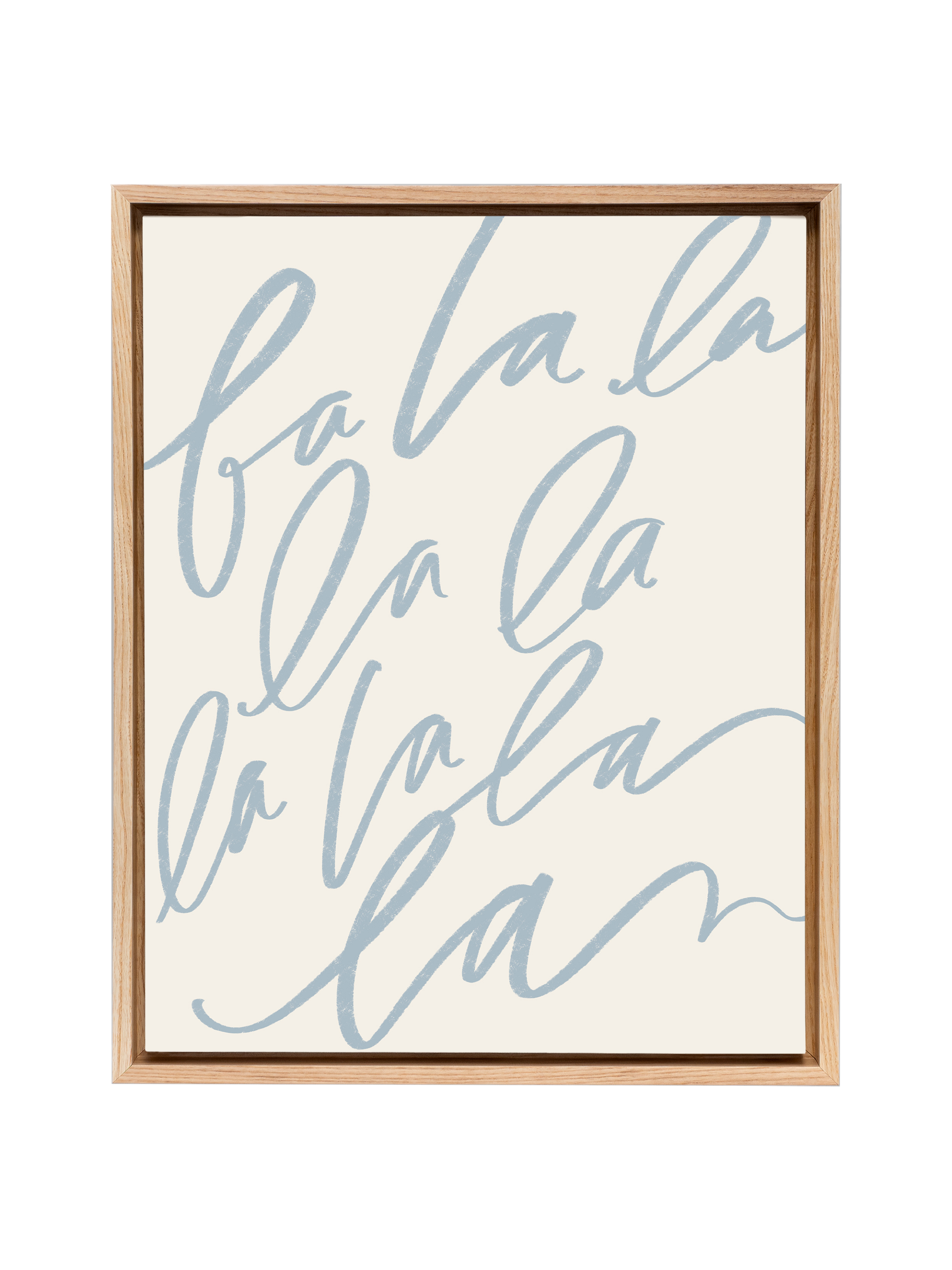 Fa La La | Dusty Blue | Canvas