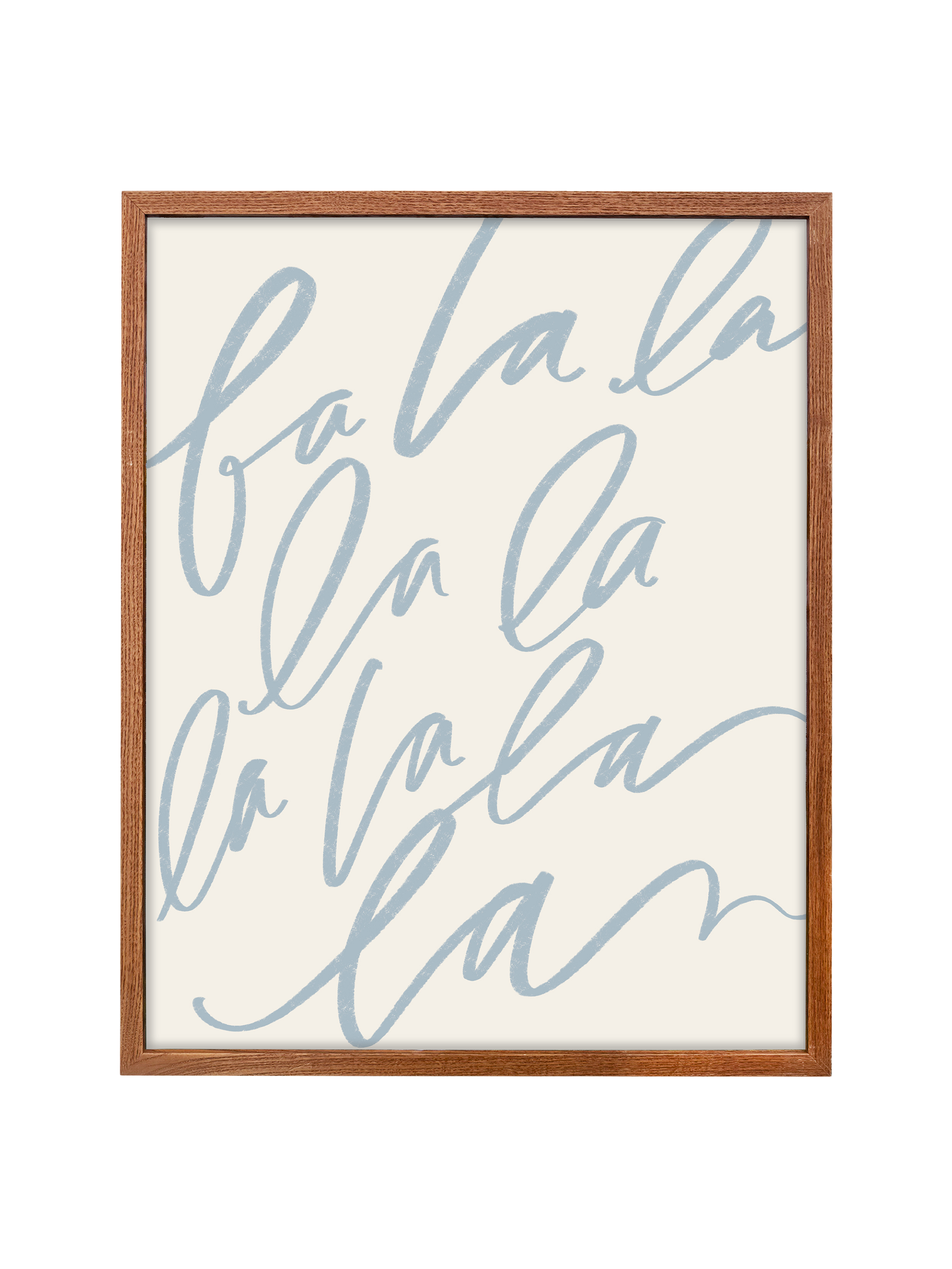 Fa La La | Dusty Blue | Canvas