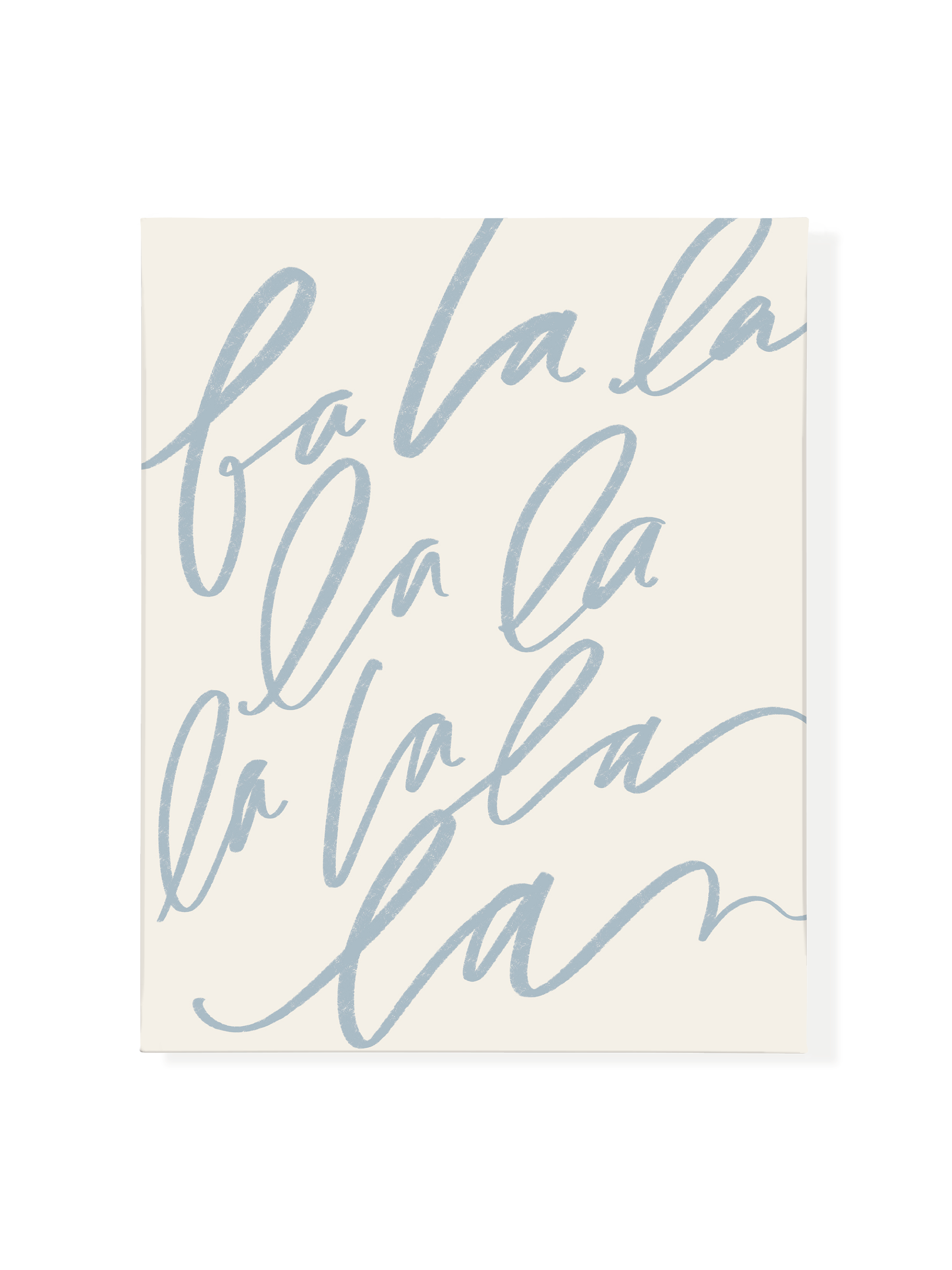 Fa La La | Dusty Blue | Canvas