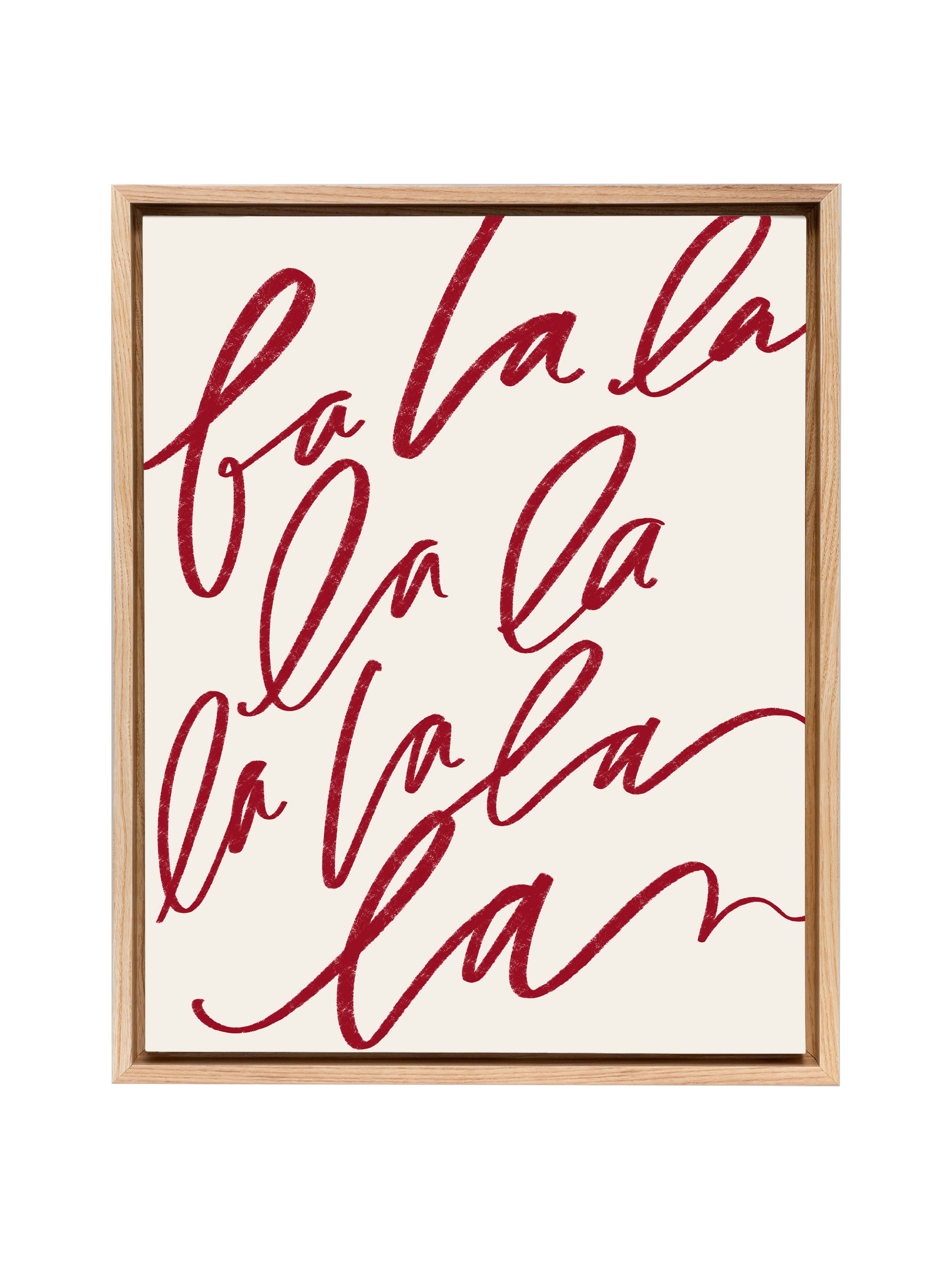 Fa La La | Holiday Red | Canvas