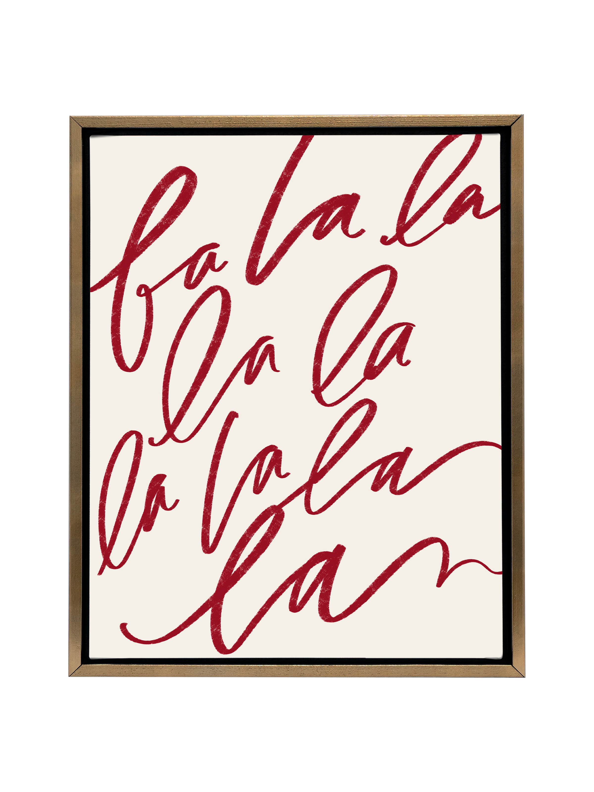 Fa La La | Holiday Red | Canvas