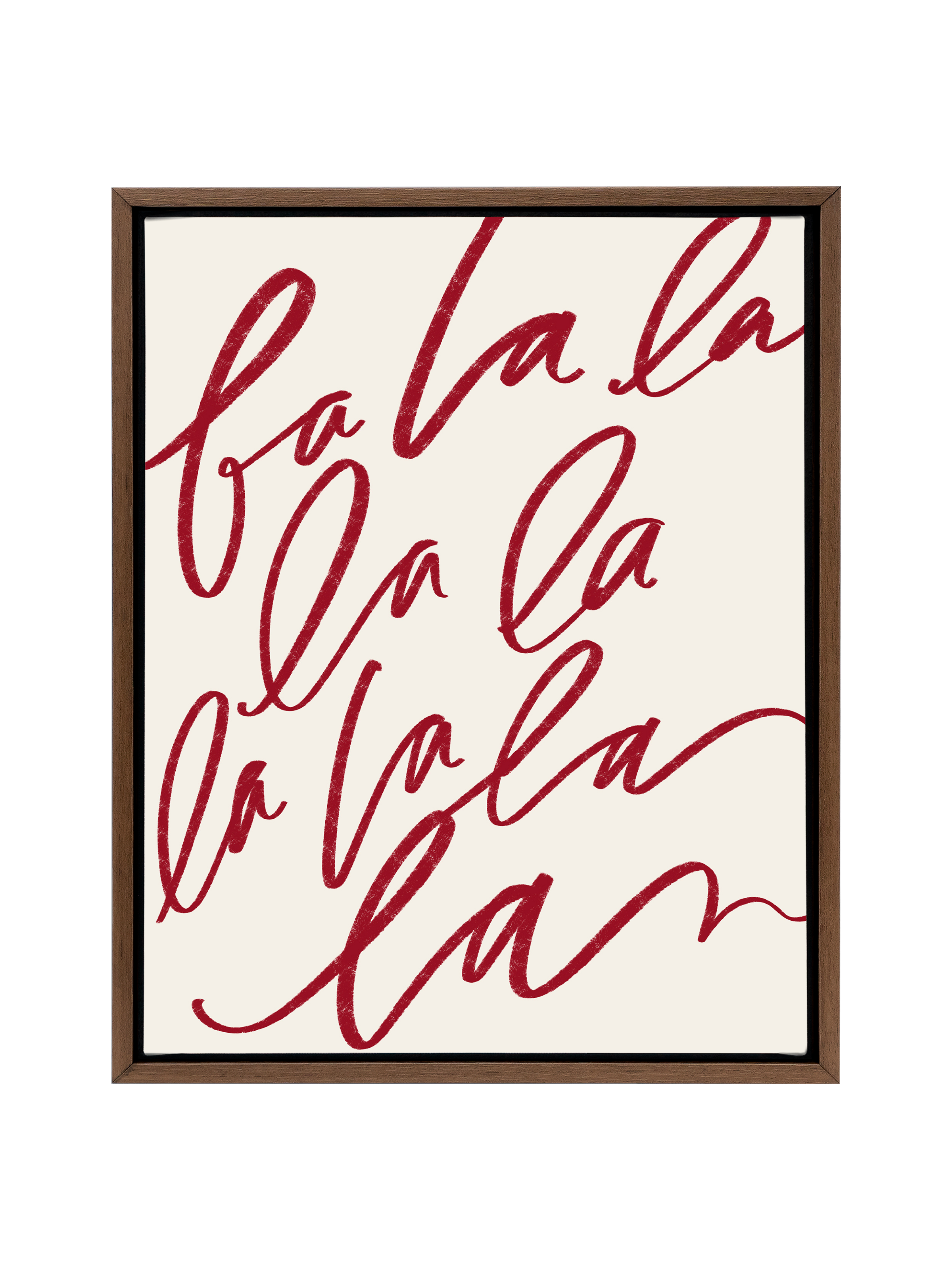 Fa La La | Holiday Red | Canvas