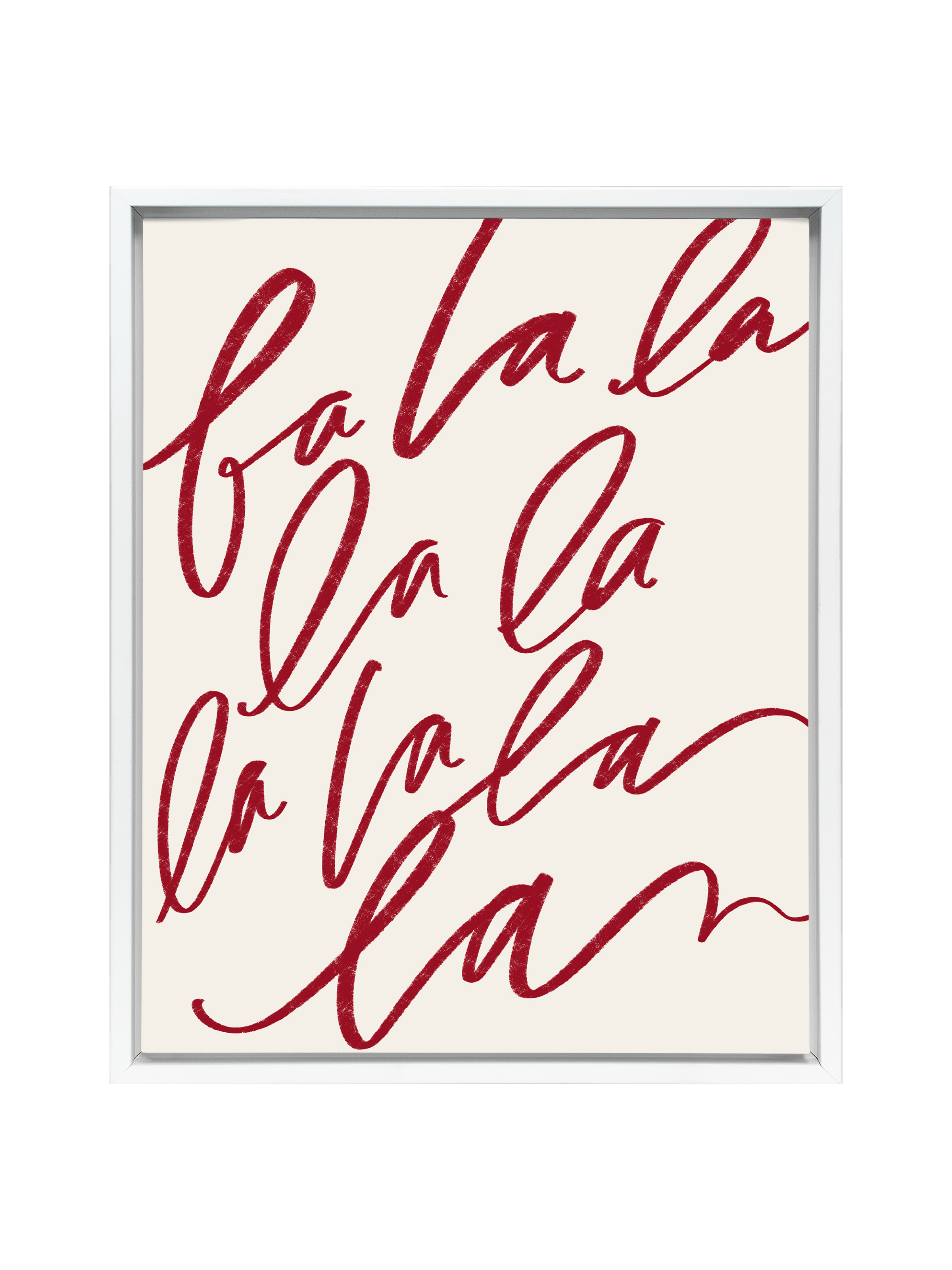 Fa La La | Holiday Red | Canvas