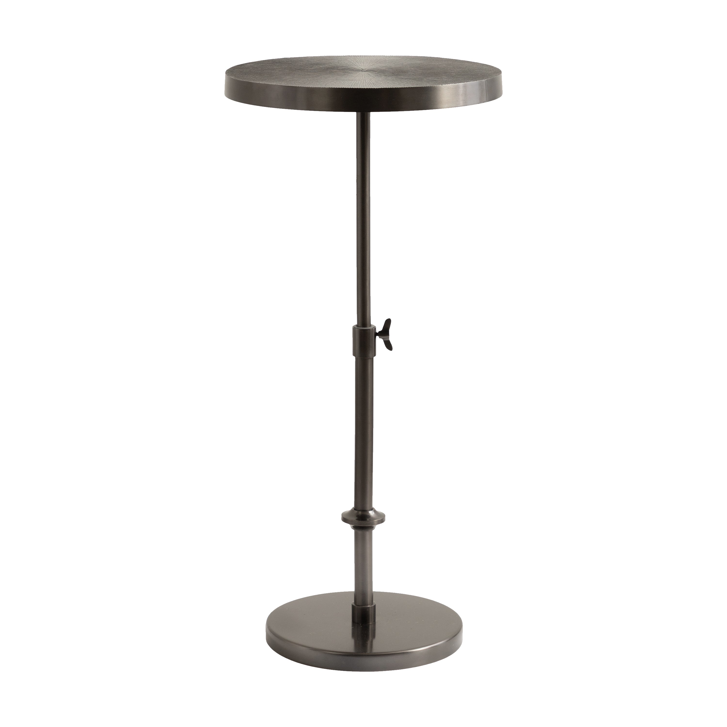 Engles Adjustable Embossed Metal Table and Plant Stand