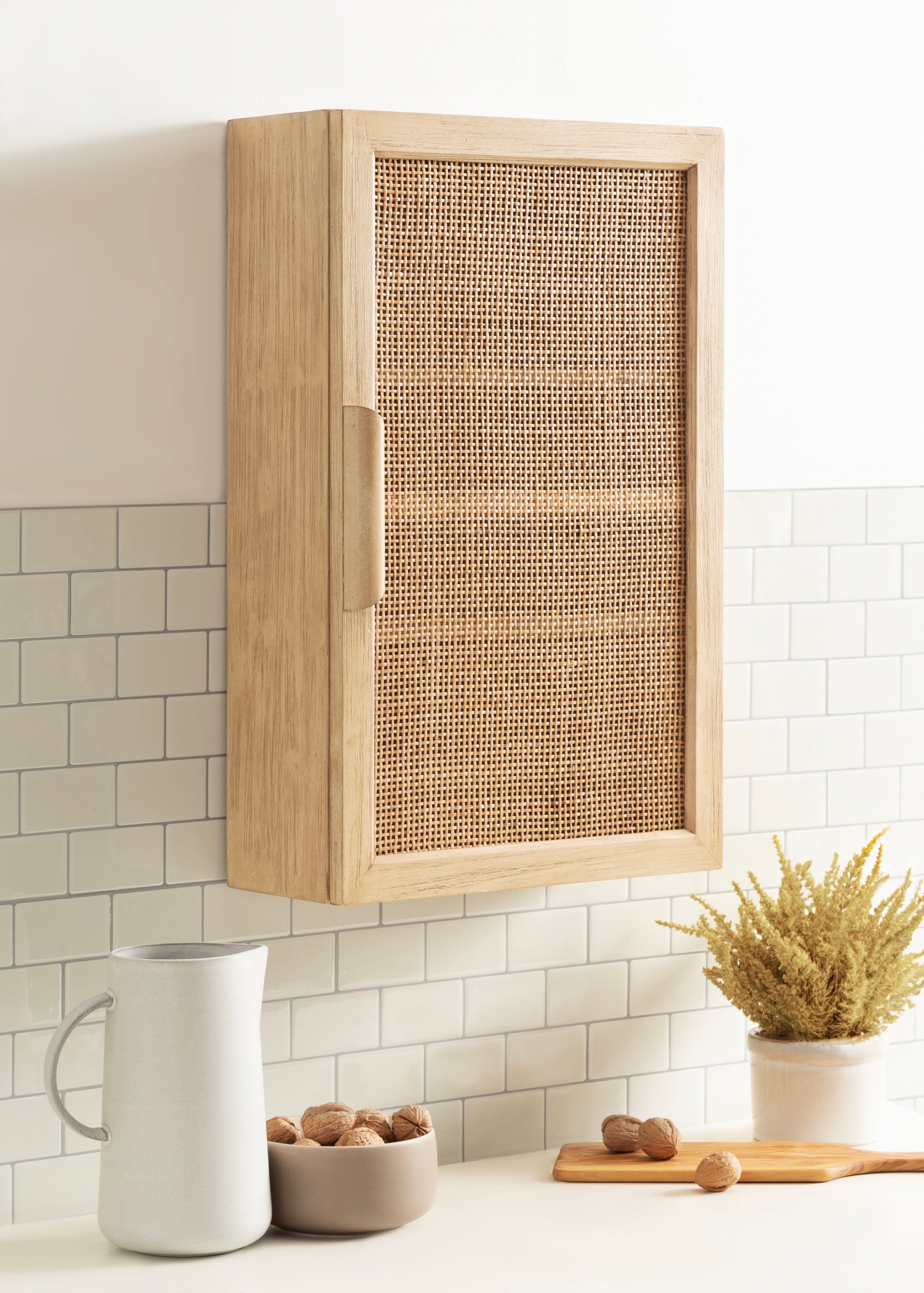 Ori Rattan Wall Cabinet