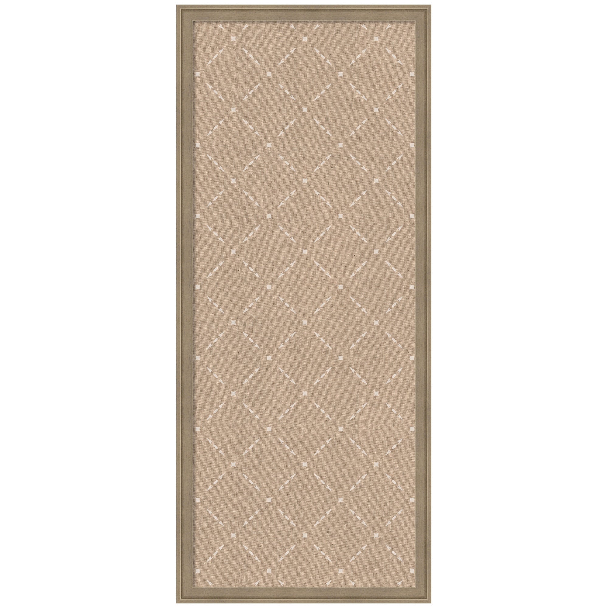 Pinboard Beige Lattice Pattern