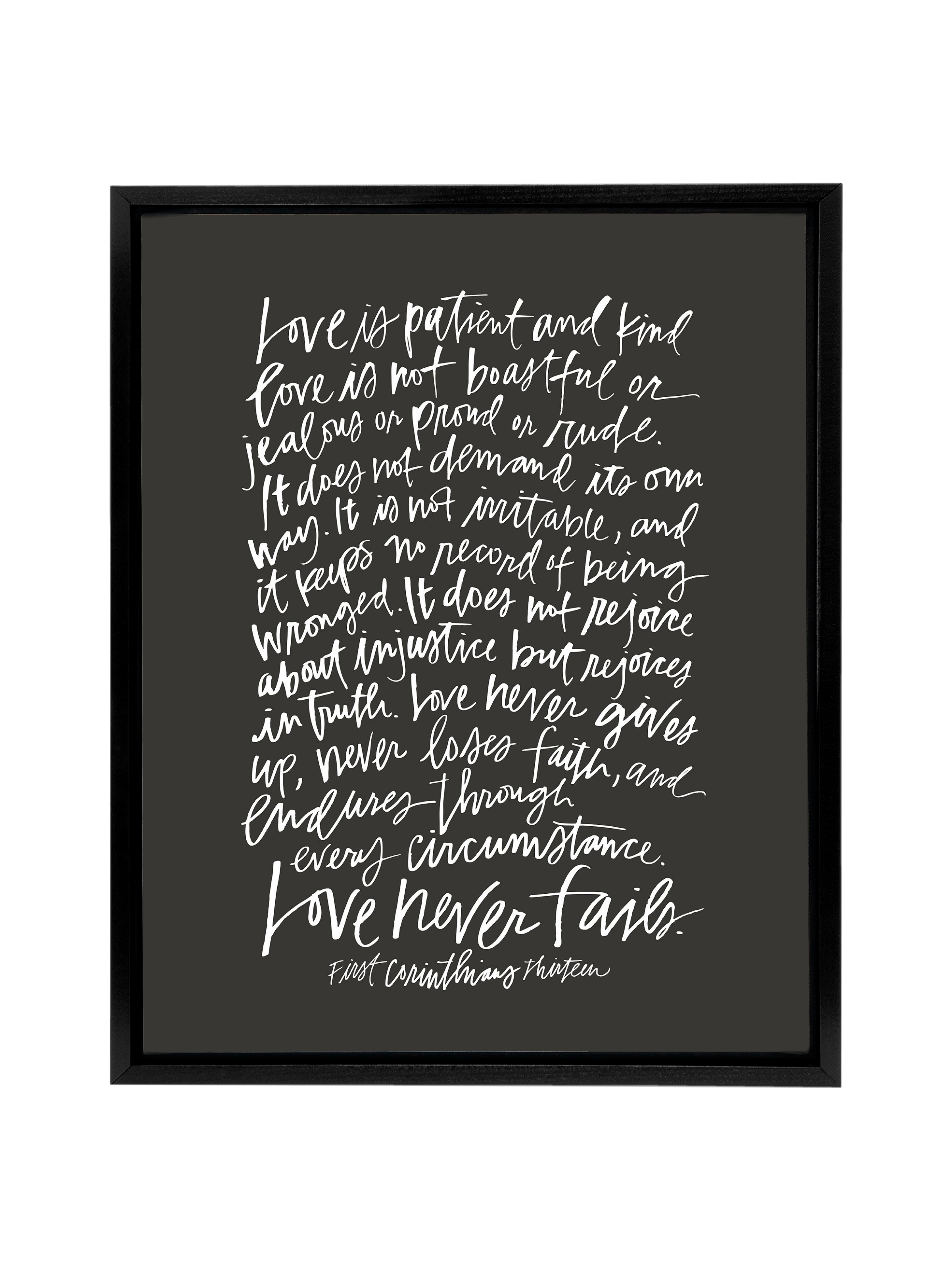 First Corinthians | Interior Navy | Canvas