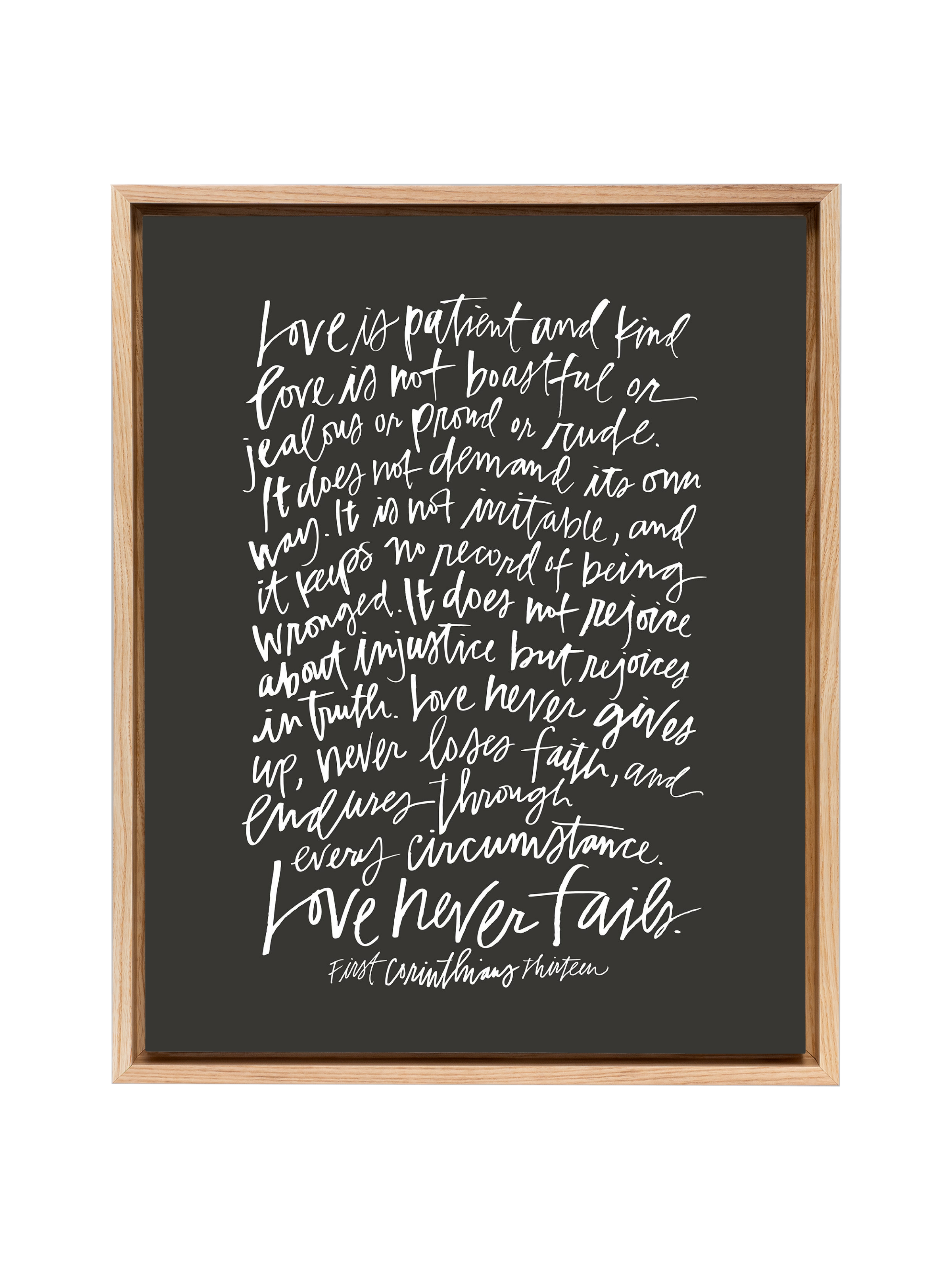 First Corinthians | Interior Navy | Canvas