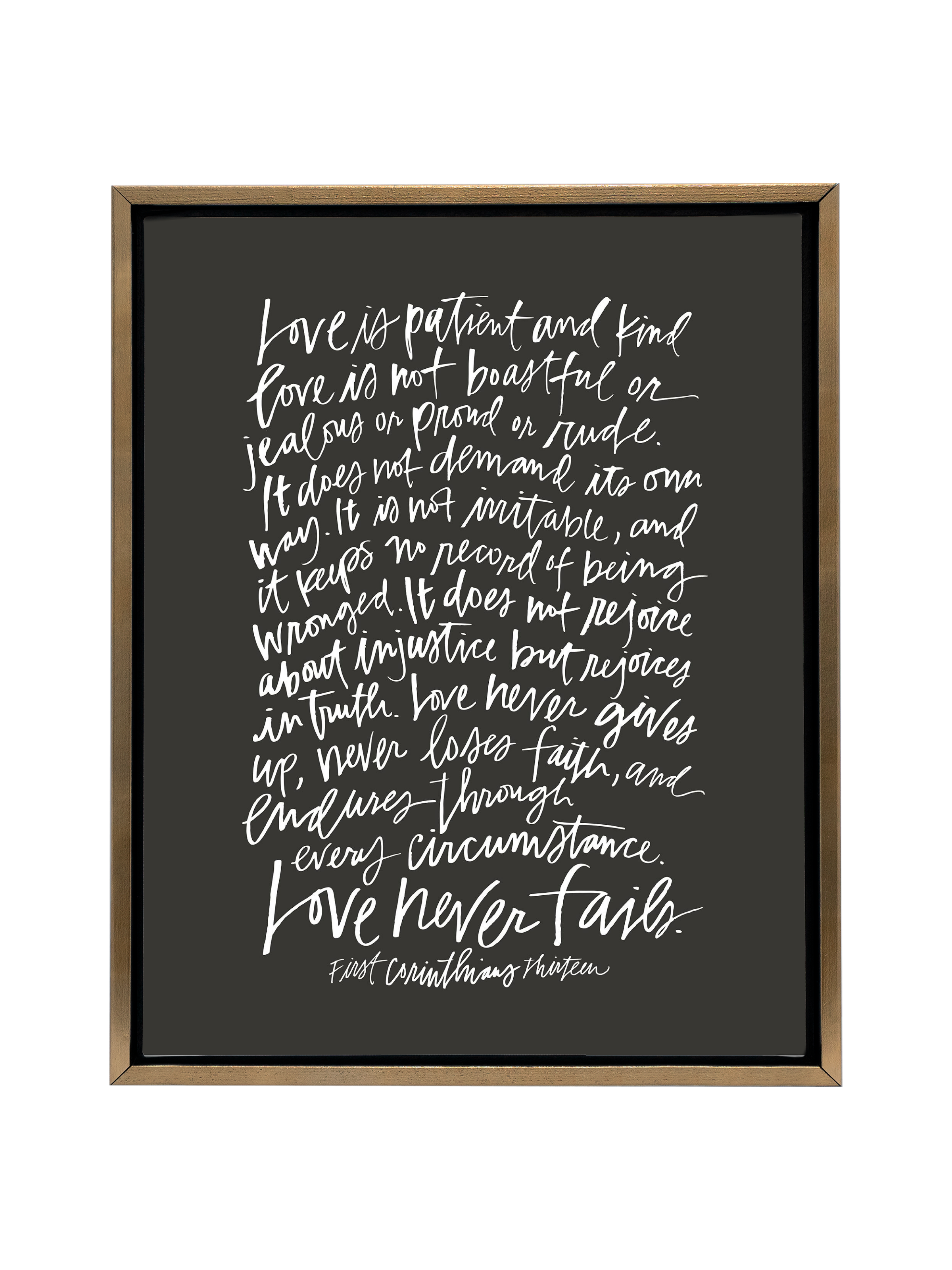 First Corinthians | Charcoal | Canvas