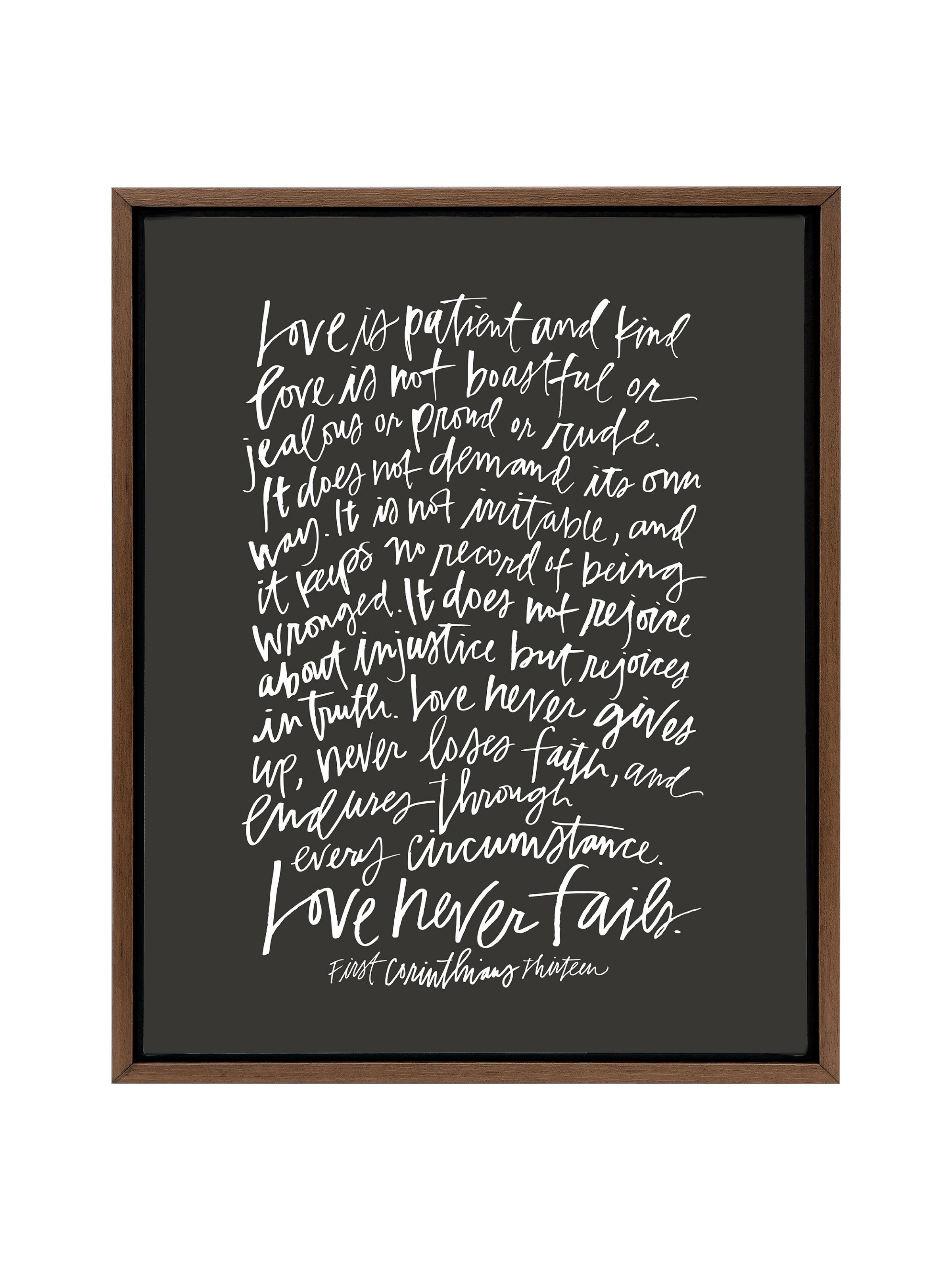 First Corinthians | Interior Navy | Canvas