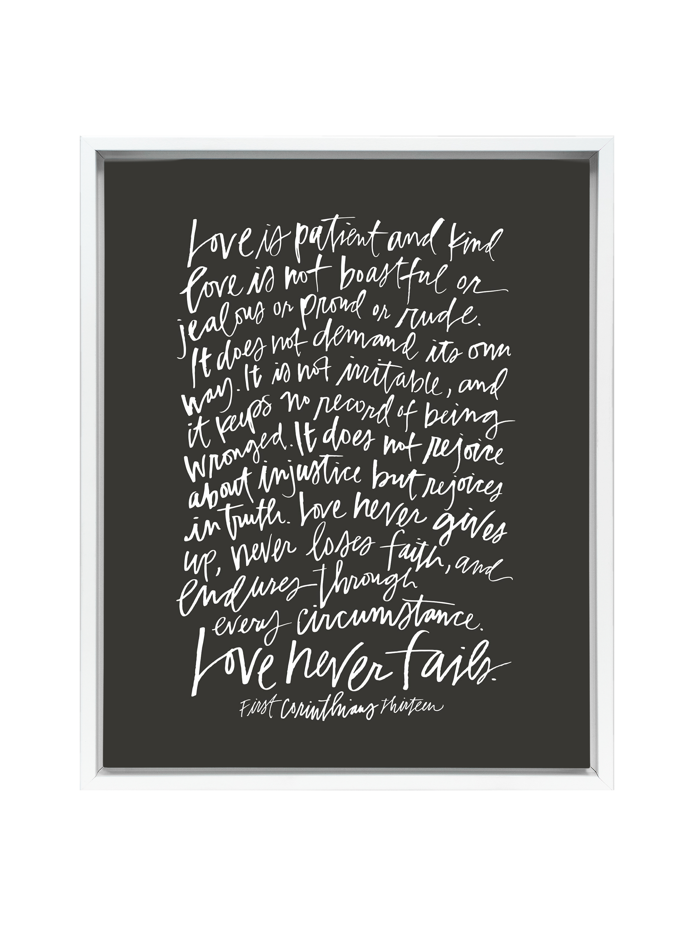 First Corinthians | Interior Navy | Canvas