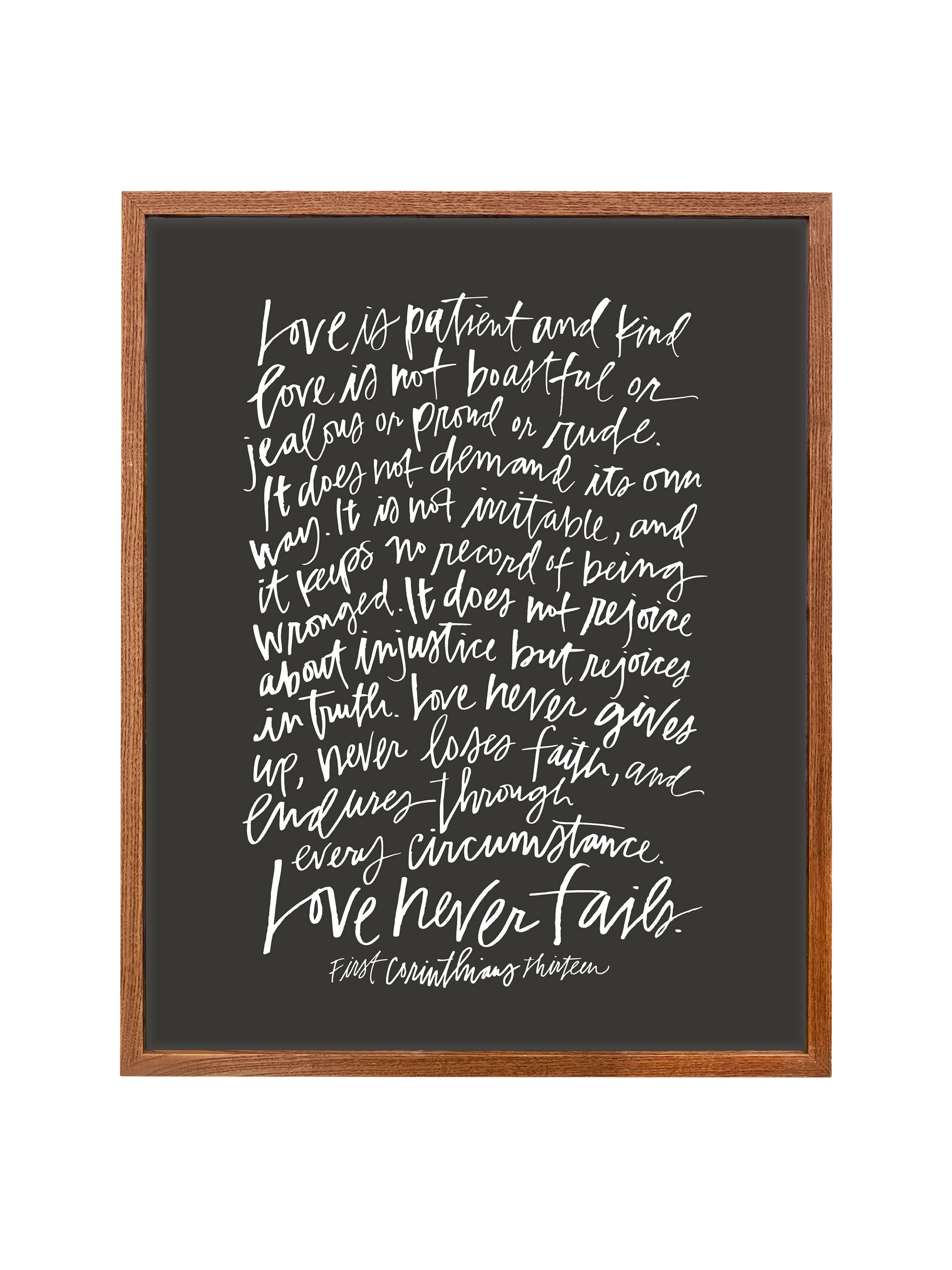 First Corinthians | Interior Navy | Canvas