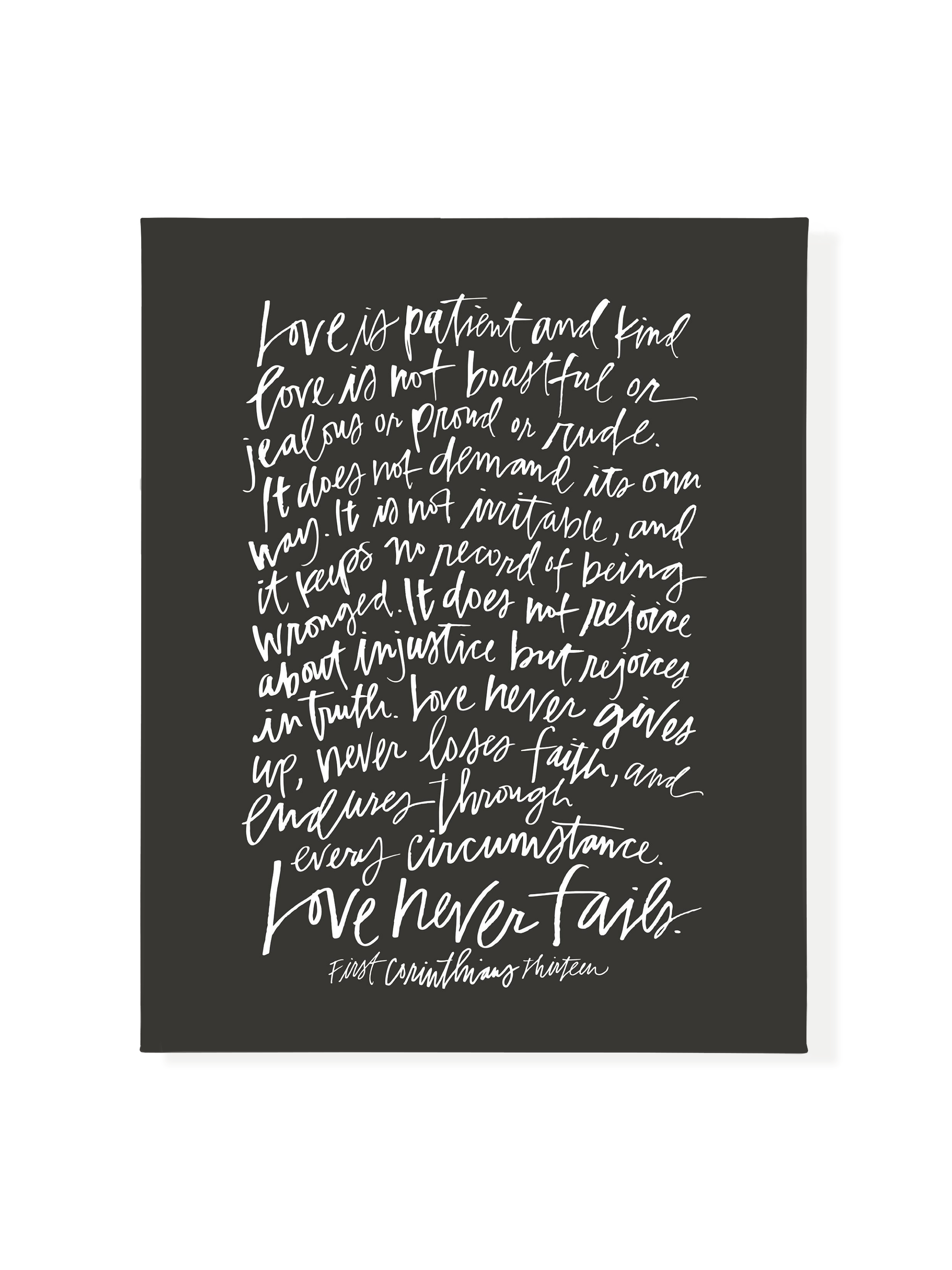 First Corinthians | Charcoal | Canvas