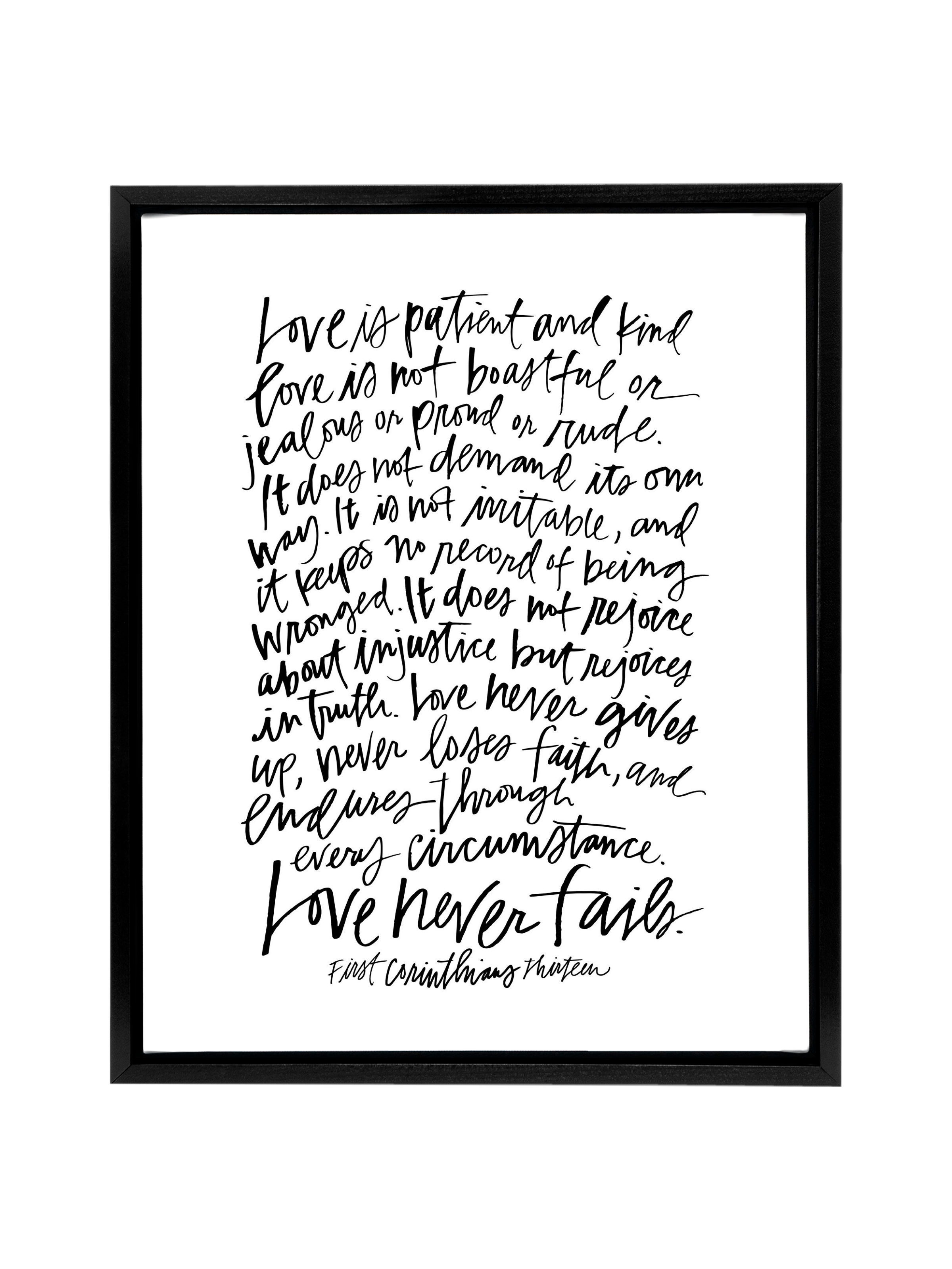 First Corinthians | Pure White | Canvas