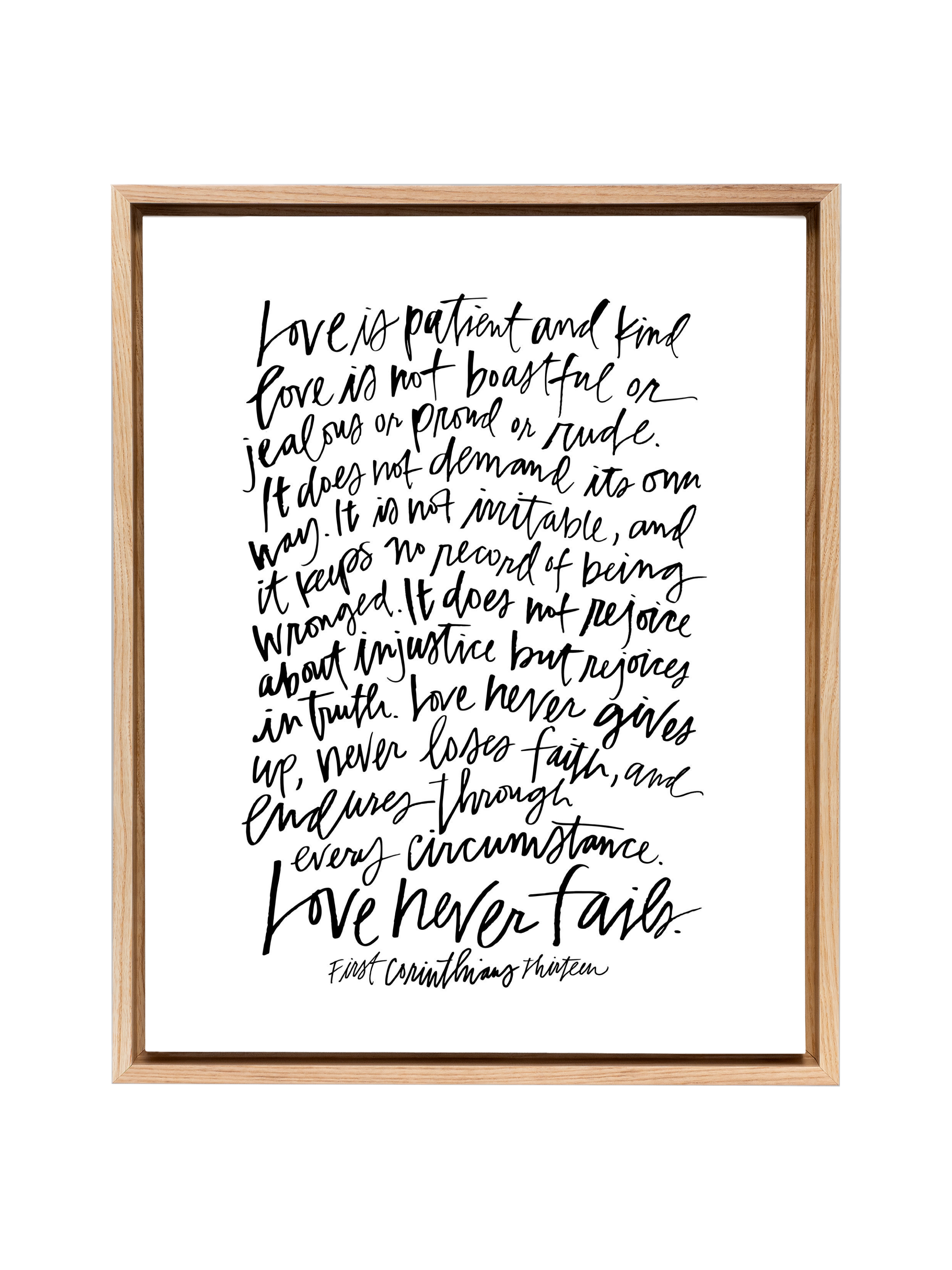 First Corinthians | Pure White | Canvas