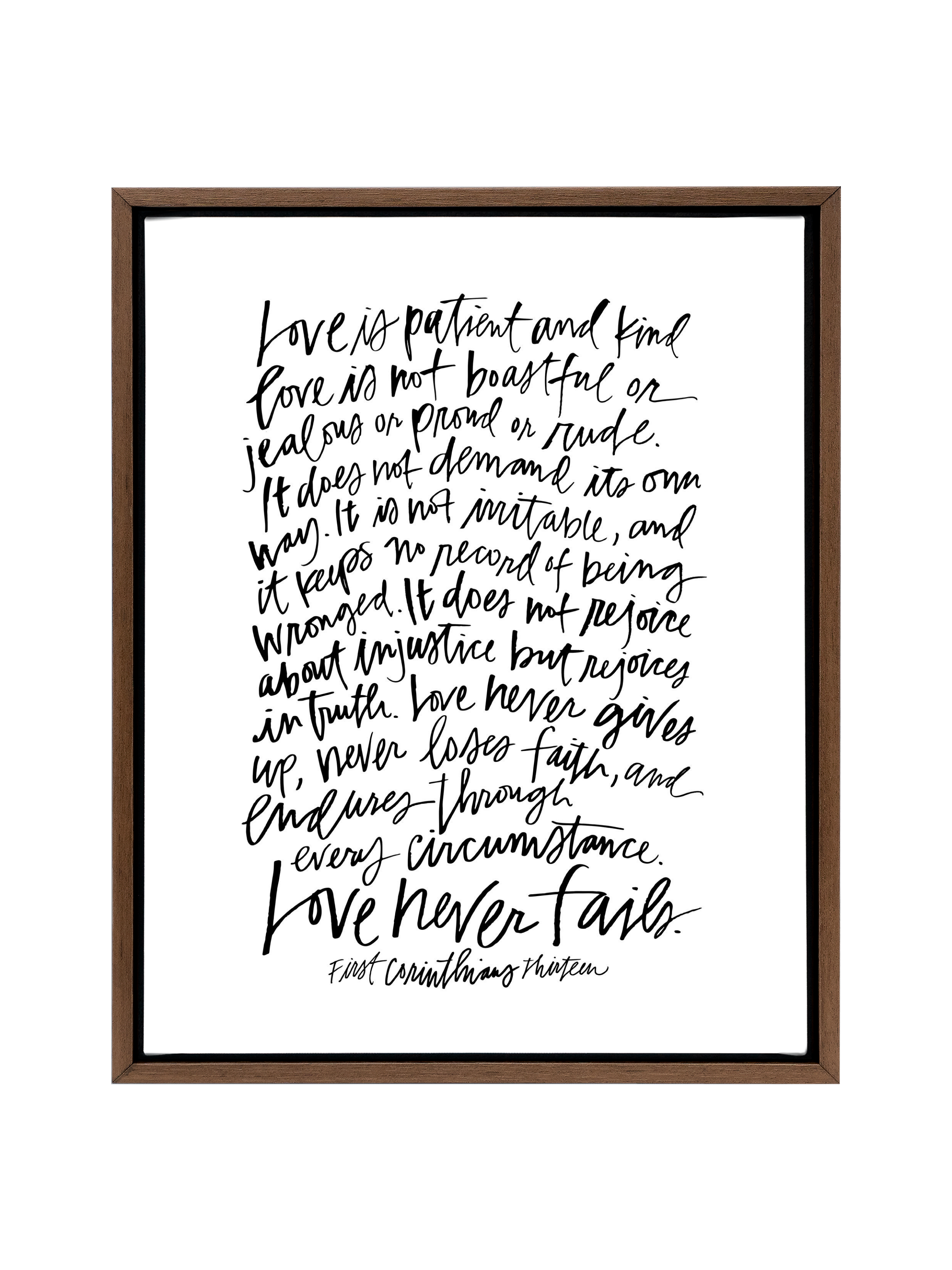 First Corinthians | Pure White | Canvas