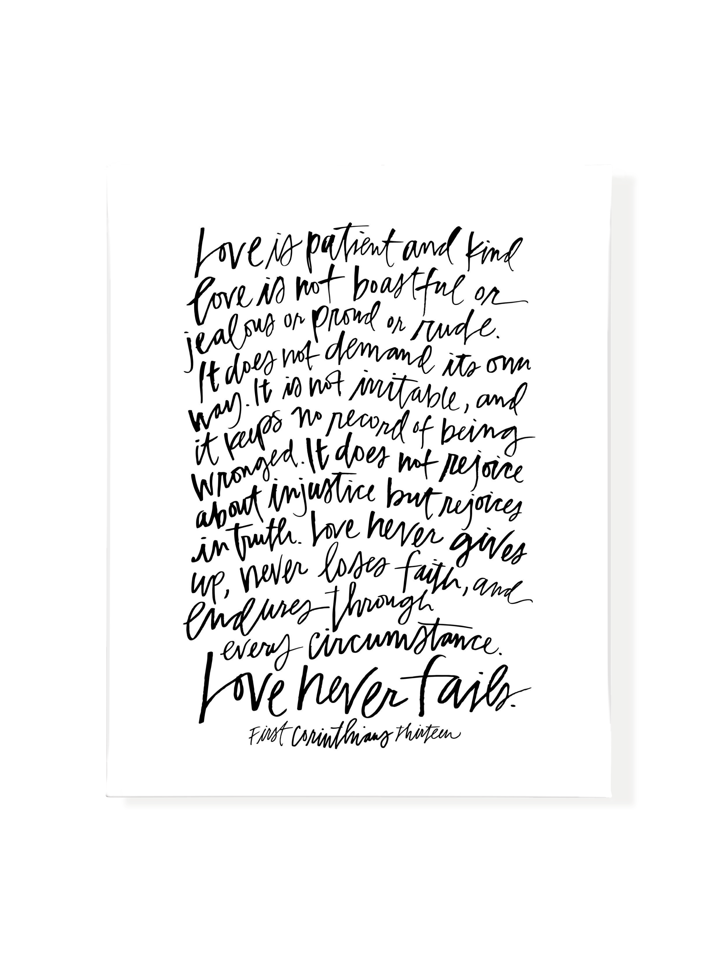 First Corinthians | Warm Grey | Canvas