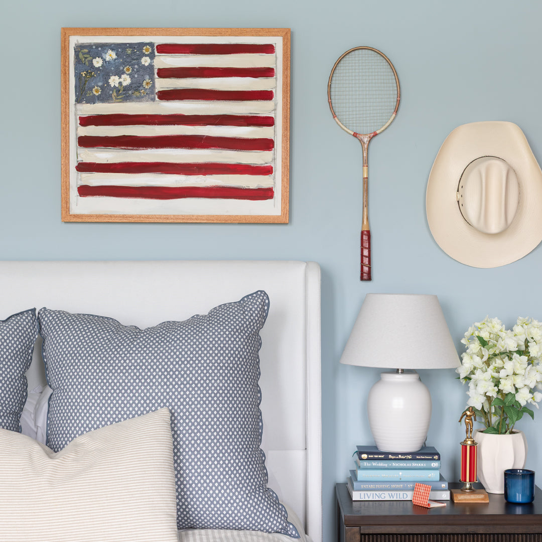 Flowered Flag Luxe Art Print