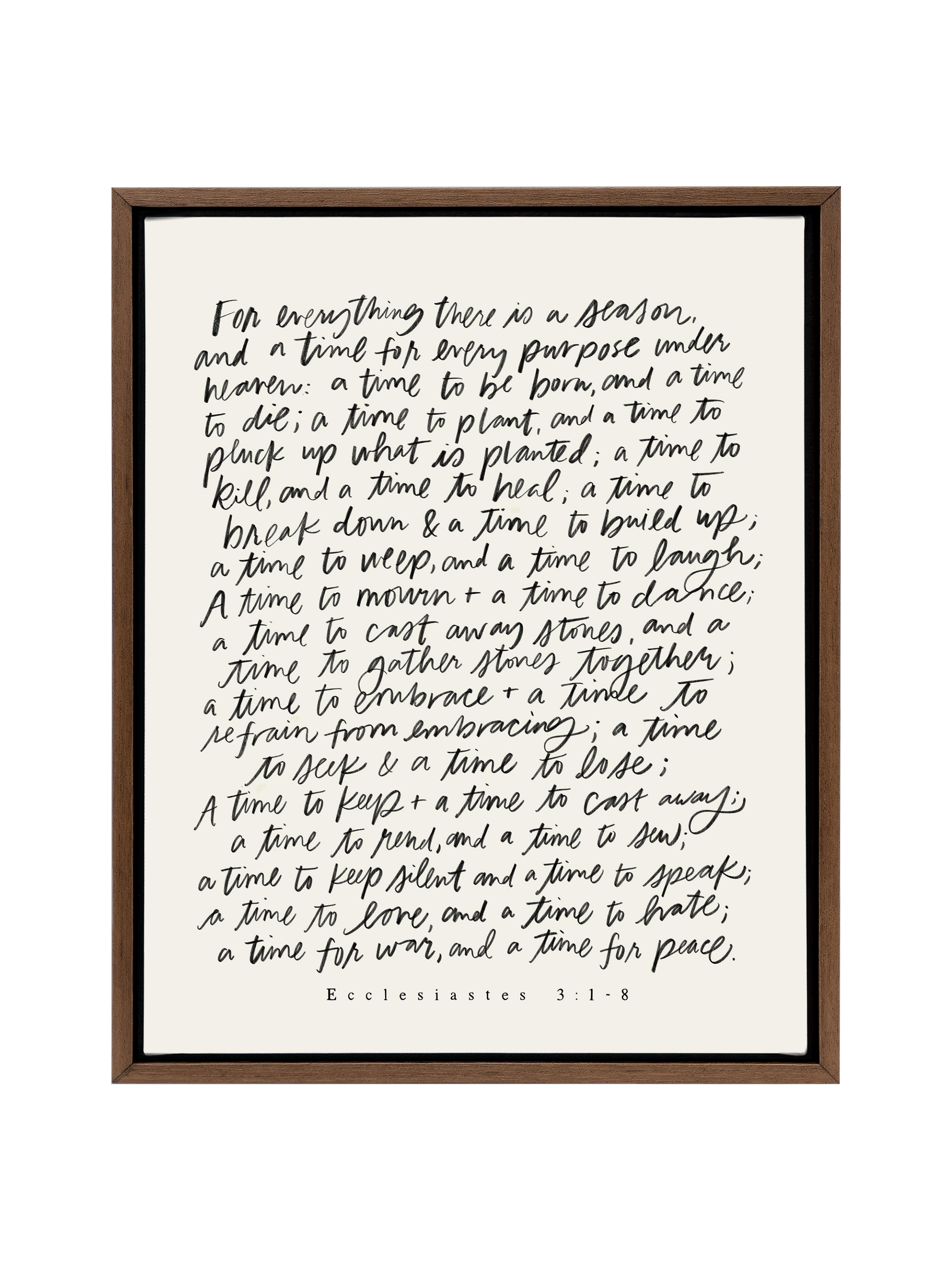 For Everything There Is A Season | Alabaster | Canvas
