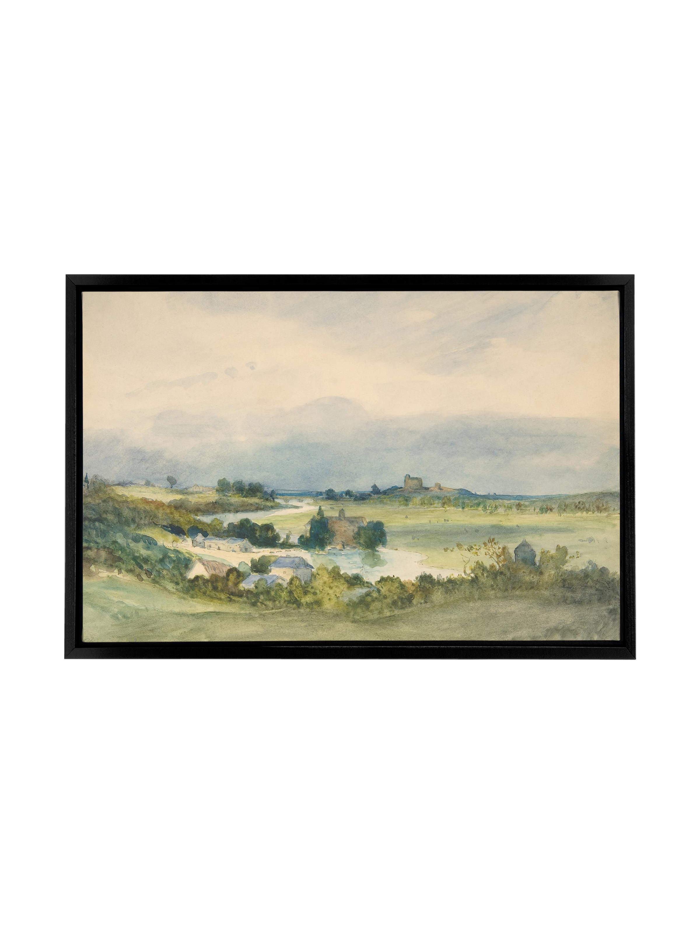 French Watercolor Landscape | Canvas