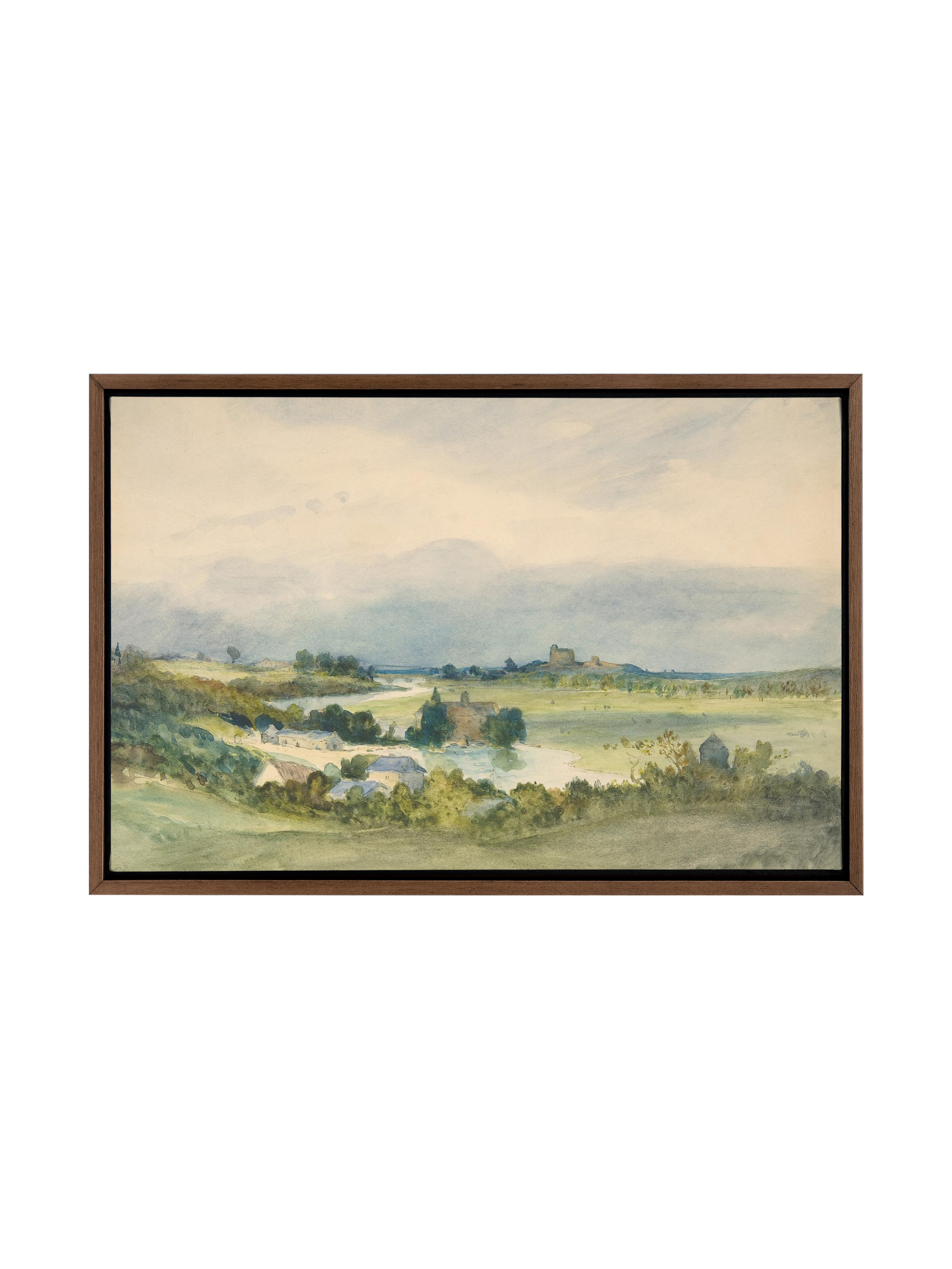 French Watercolor Landscape | Canvas